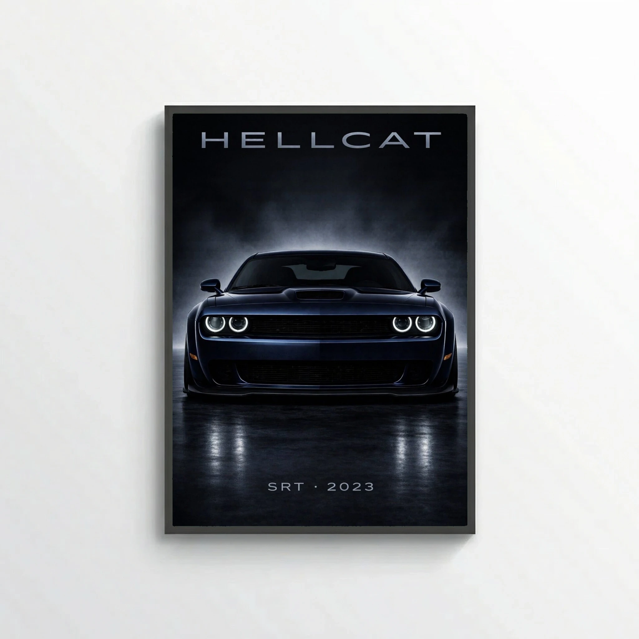 Dodge Challenger SRT Hellcat 2023 Poster - Modern American Muscle Car Art