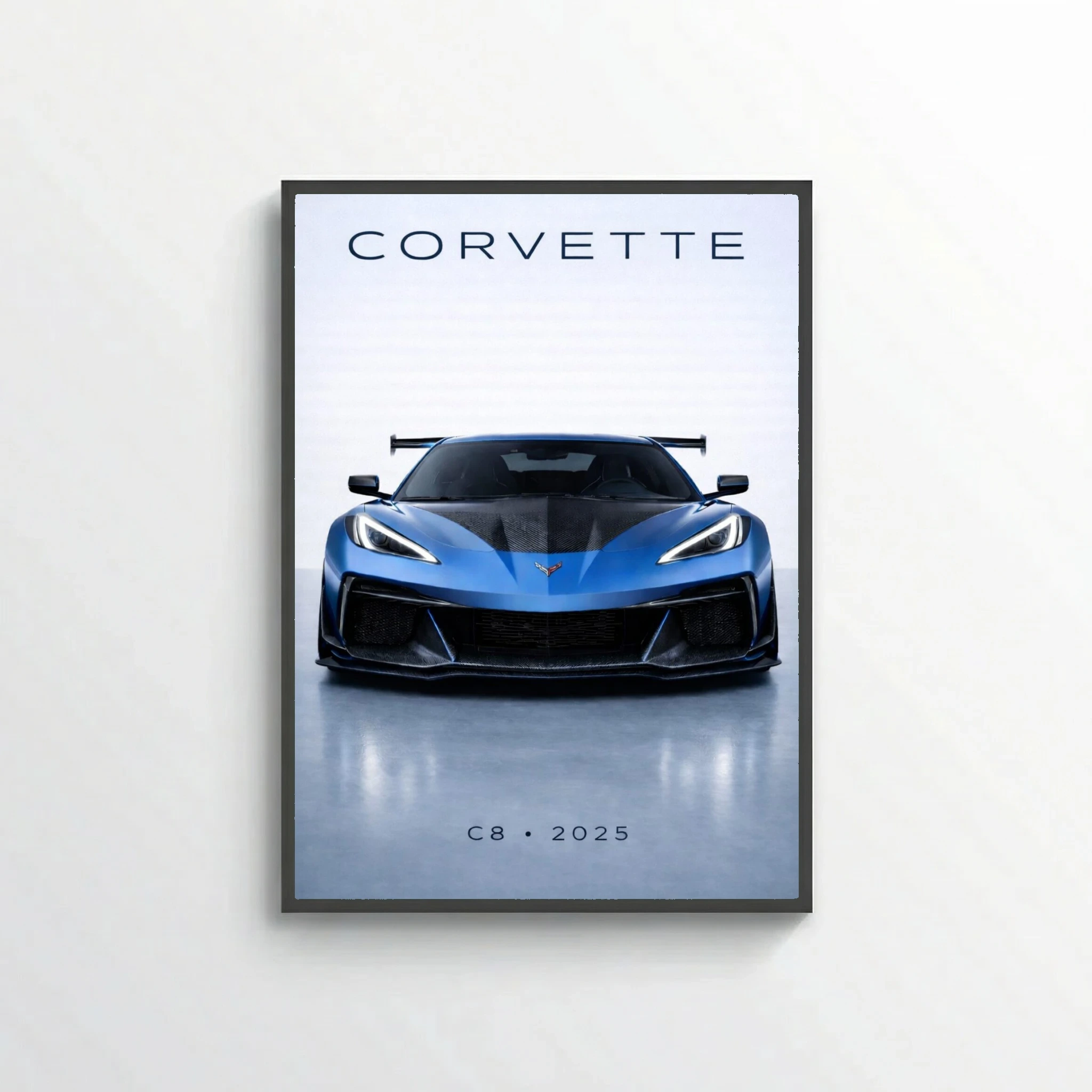 Chevrolet Corvette C8 ZR1 2025 Poster - Modern American Supercar Art