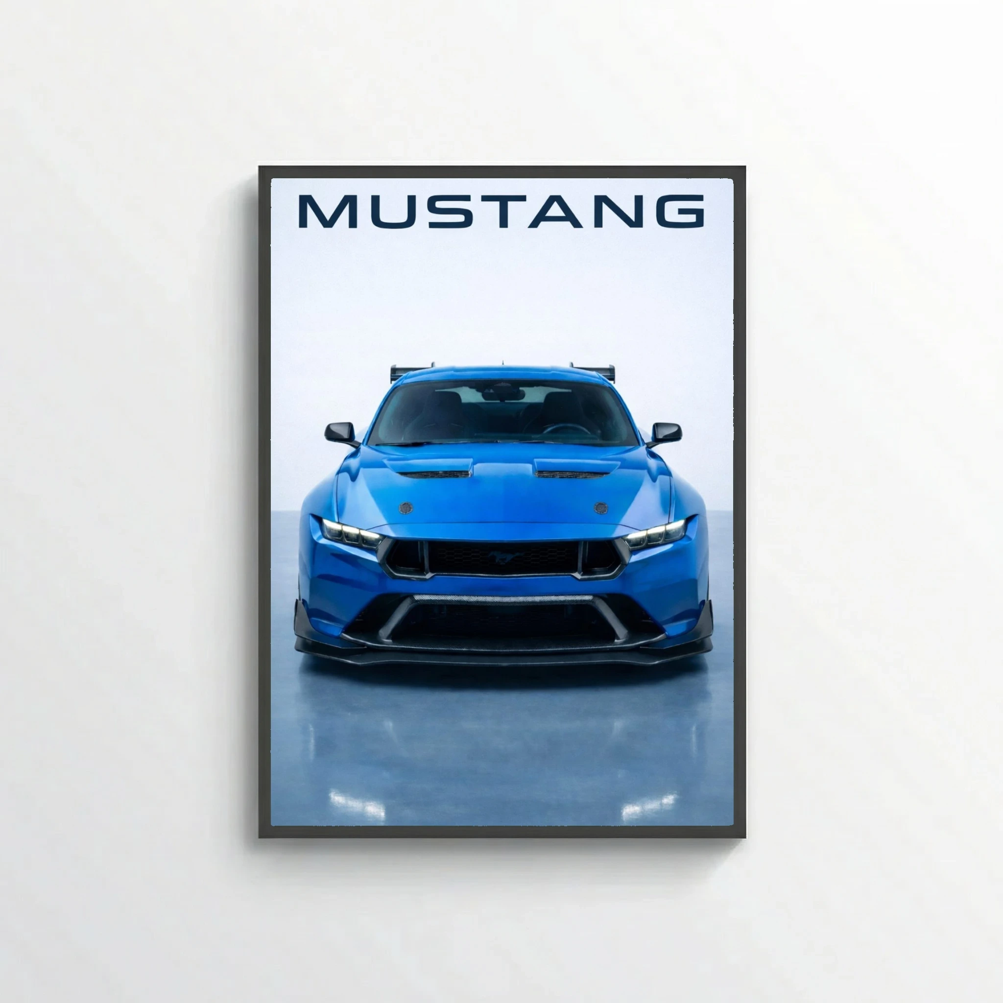 Ford Mustang GTD 2025 Poster - Minimalist American Supercar Art