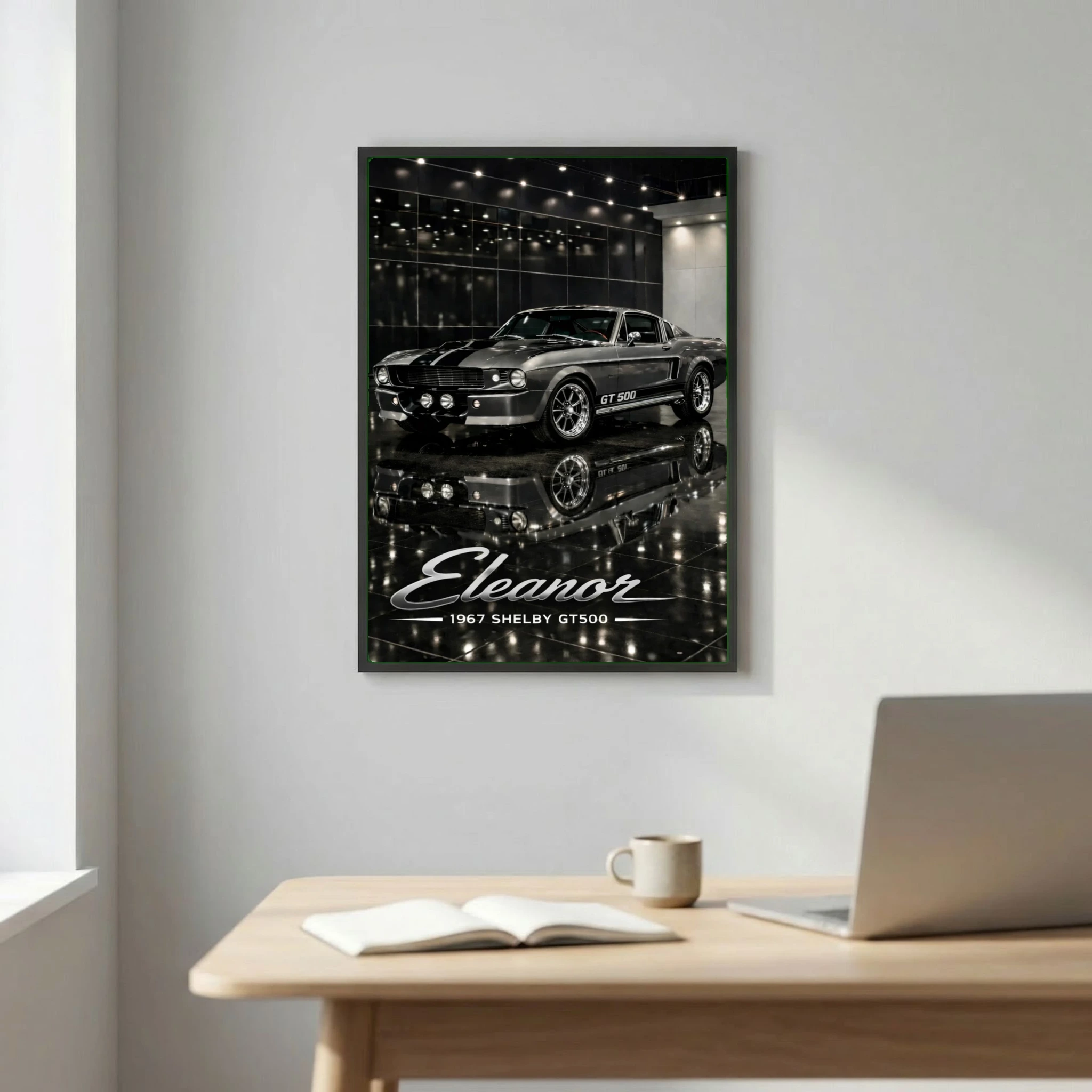 Ford Mustang Shelby GT500 Eleanor 1967 Poster - Movie Icon Car Art