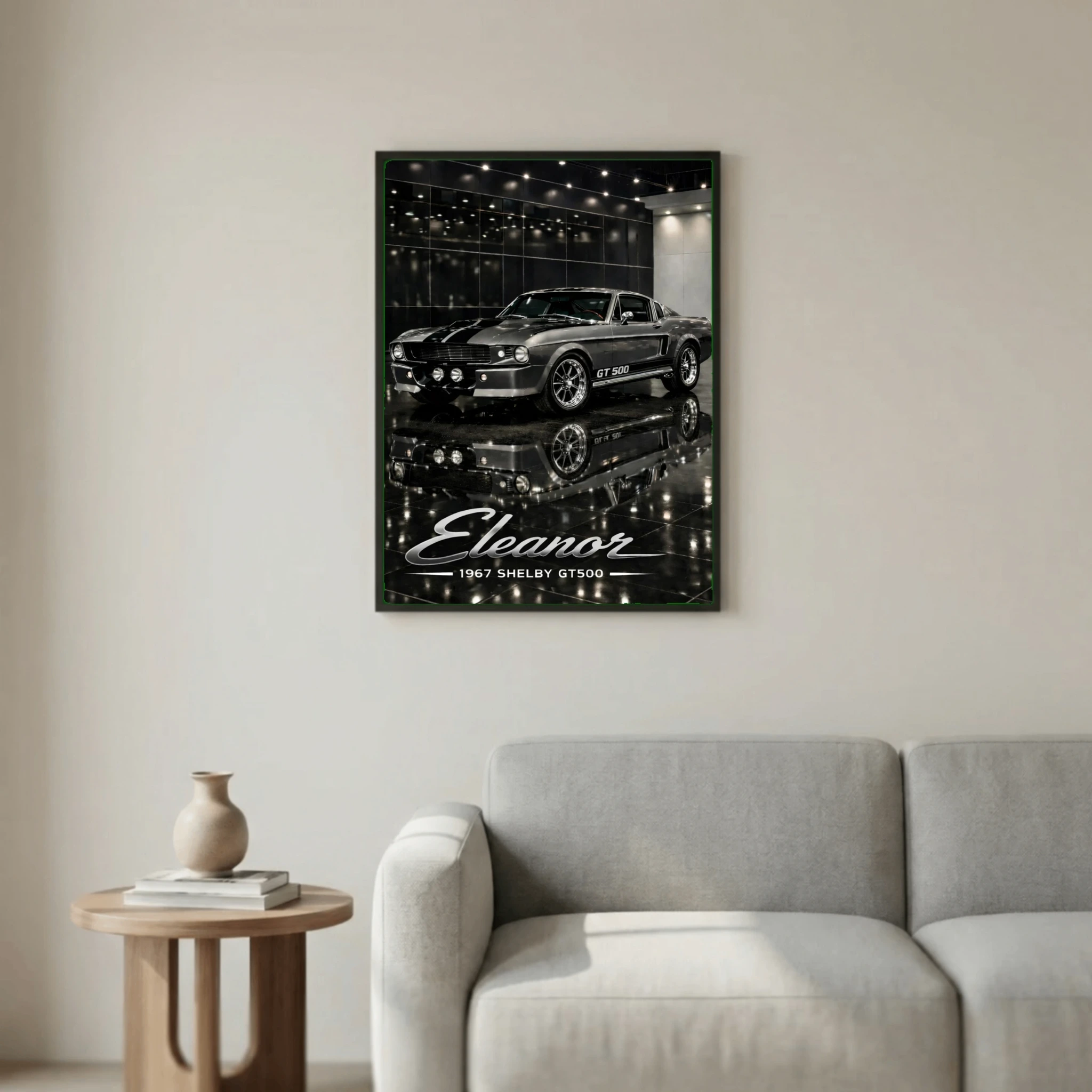 Ford Mustang Shelby GT500 Eleanor 1967 Poster - Movie Icon Car Art
