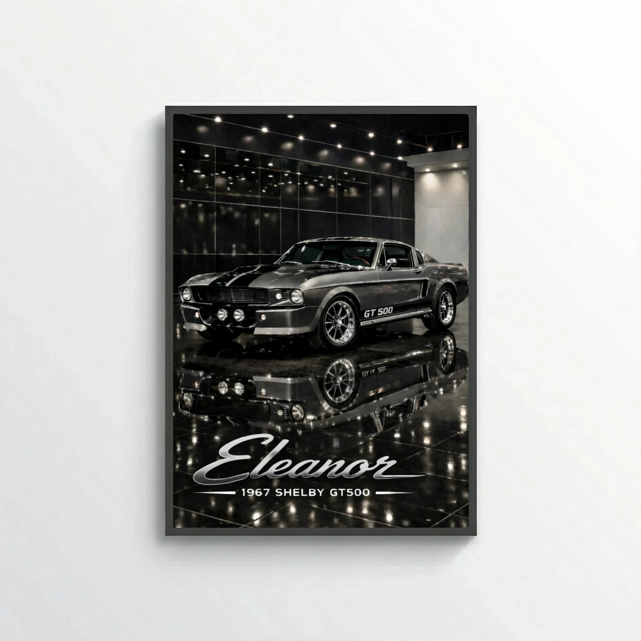Ford Mustang Shelby GT500 Eleanor 1967 Poster - Movie Icon Car Art