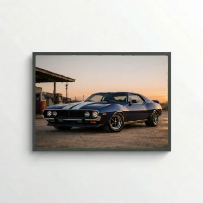 AMC Javelin Classic Muscle Car Poster - Vintage Americana Art
