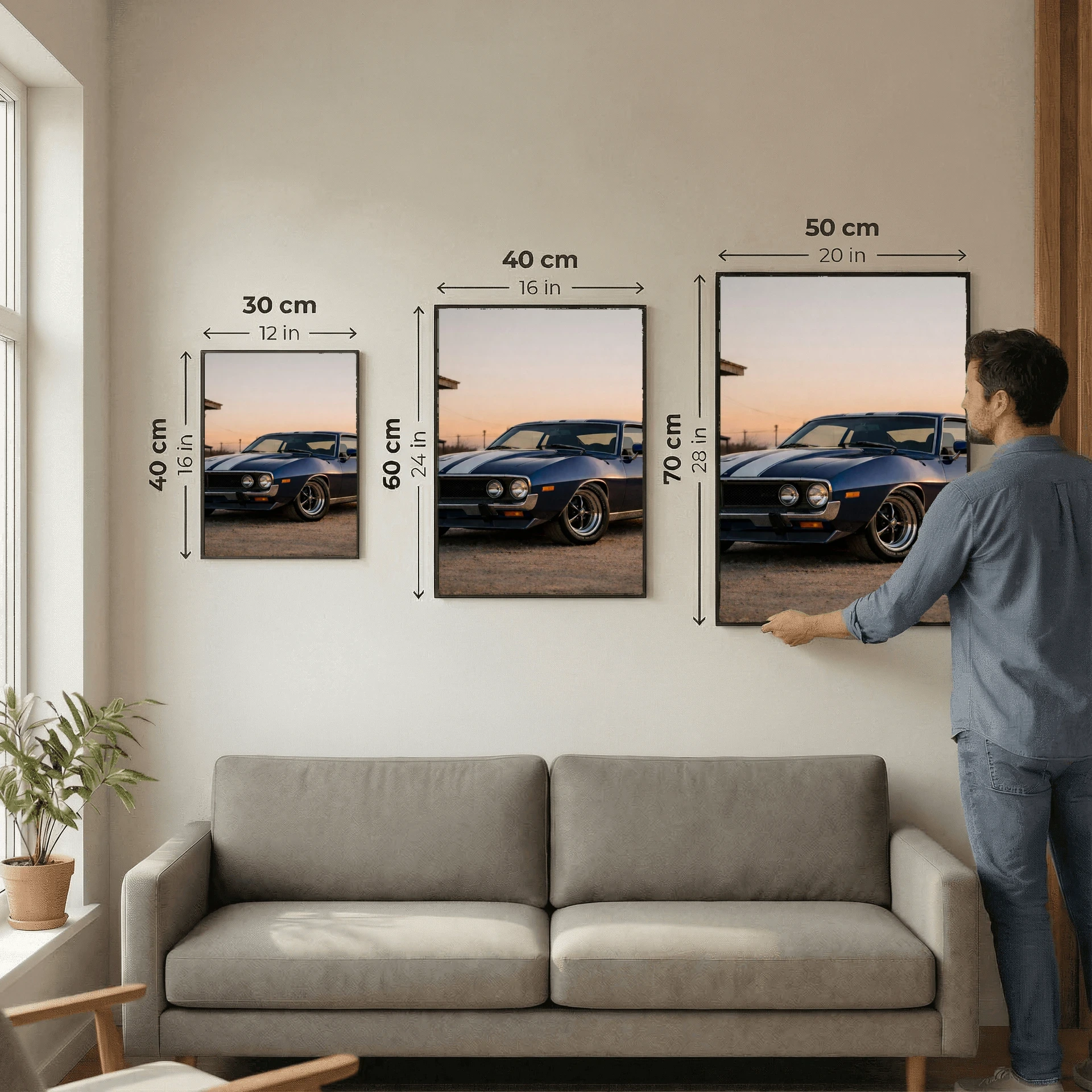 AMC Javelin Classic Muscle Car Poster - Vintage Americana Art