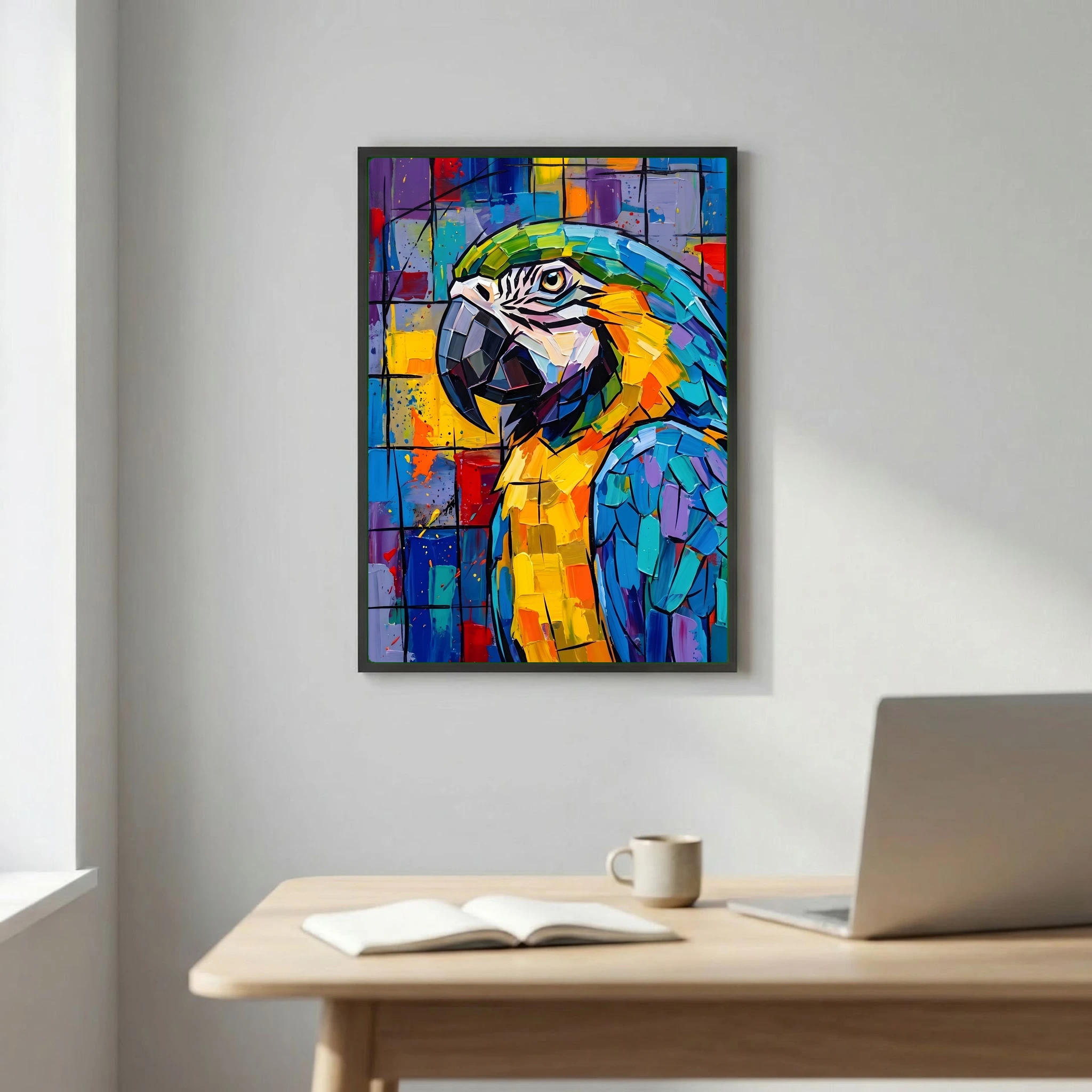 Colorful Parrot Painting