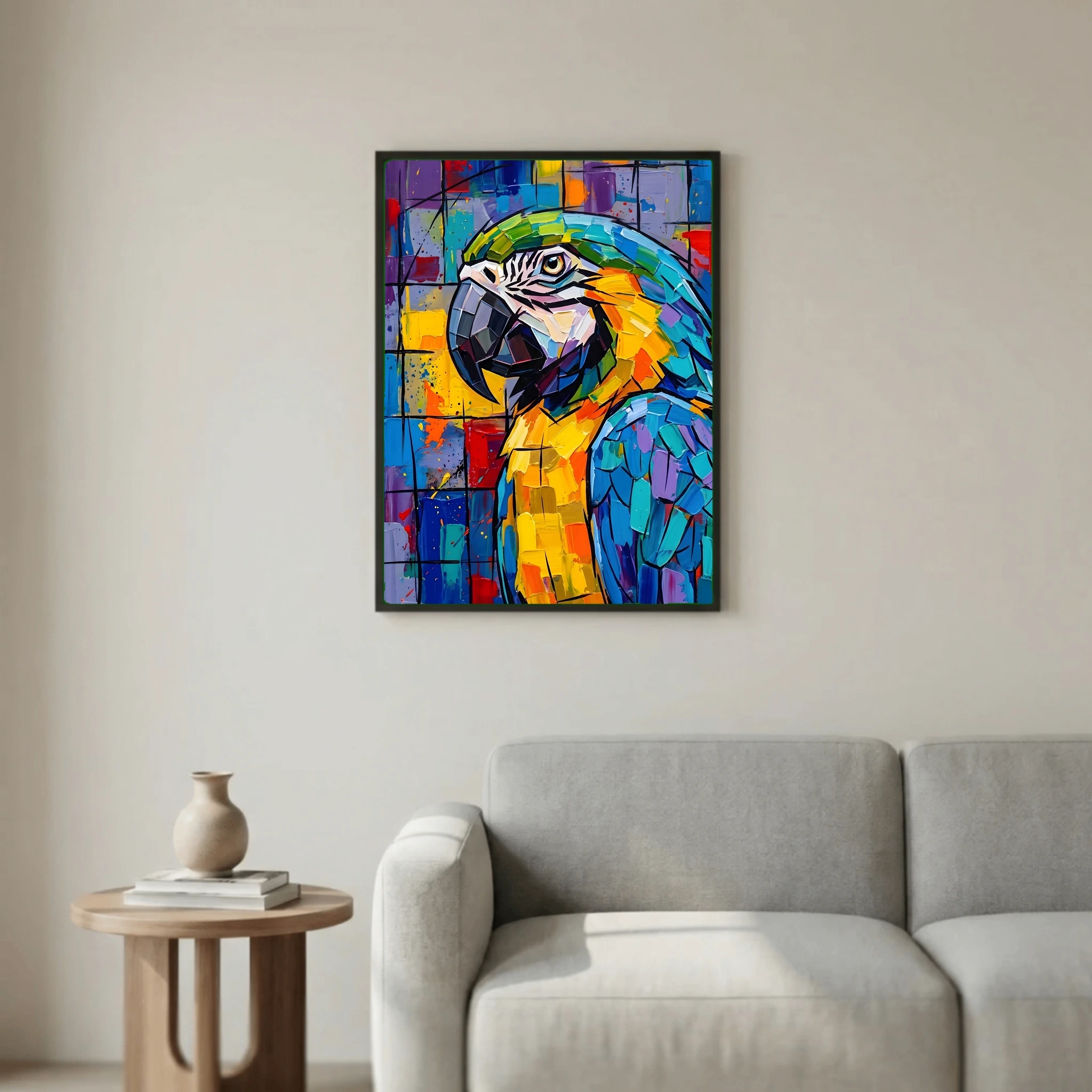 Colorful Parrot Painting