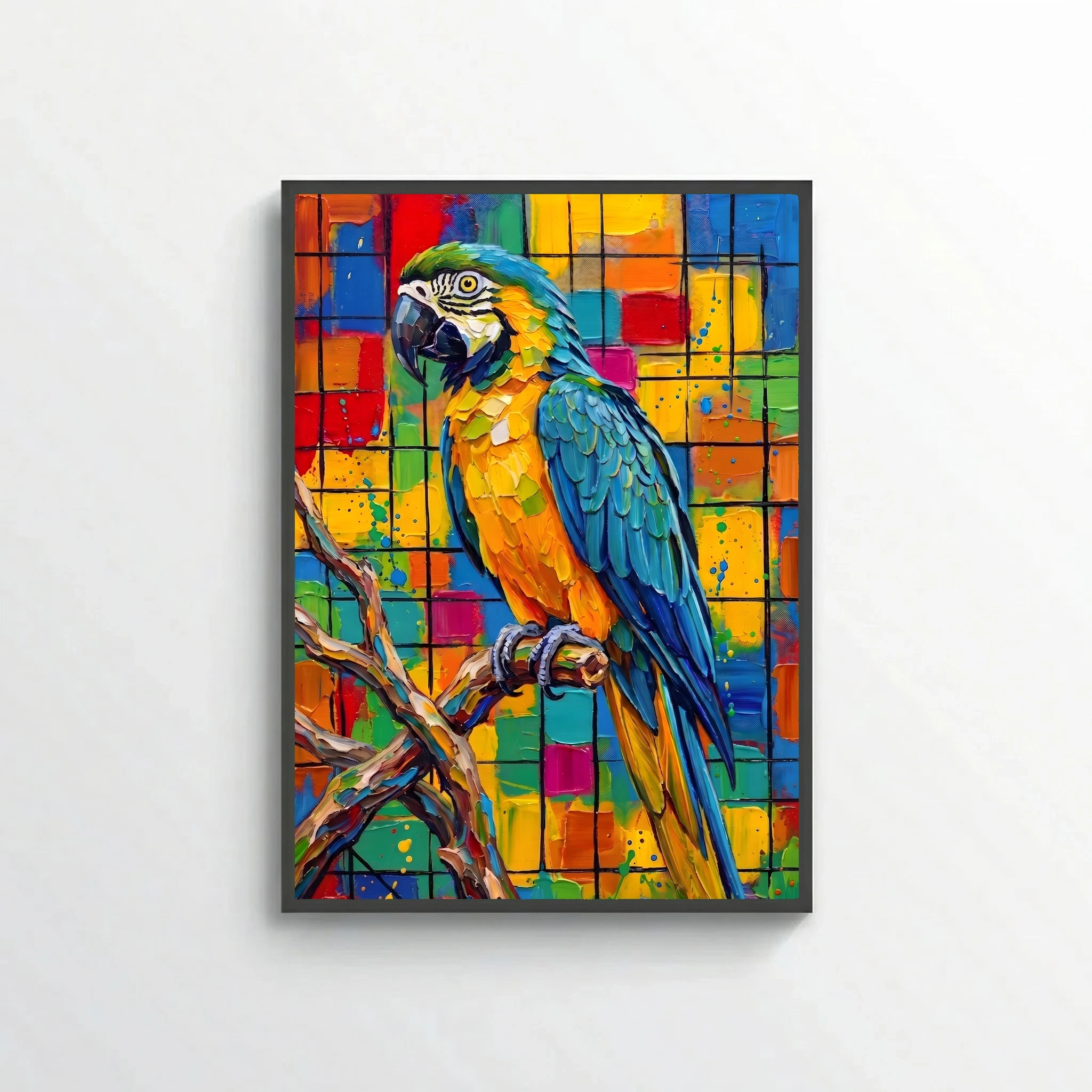 Neon Blue Macaw