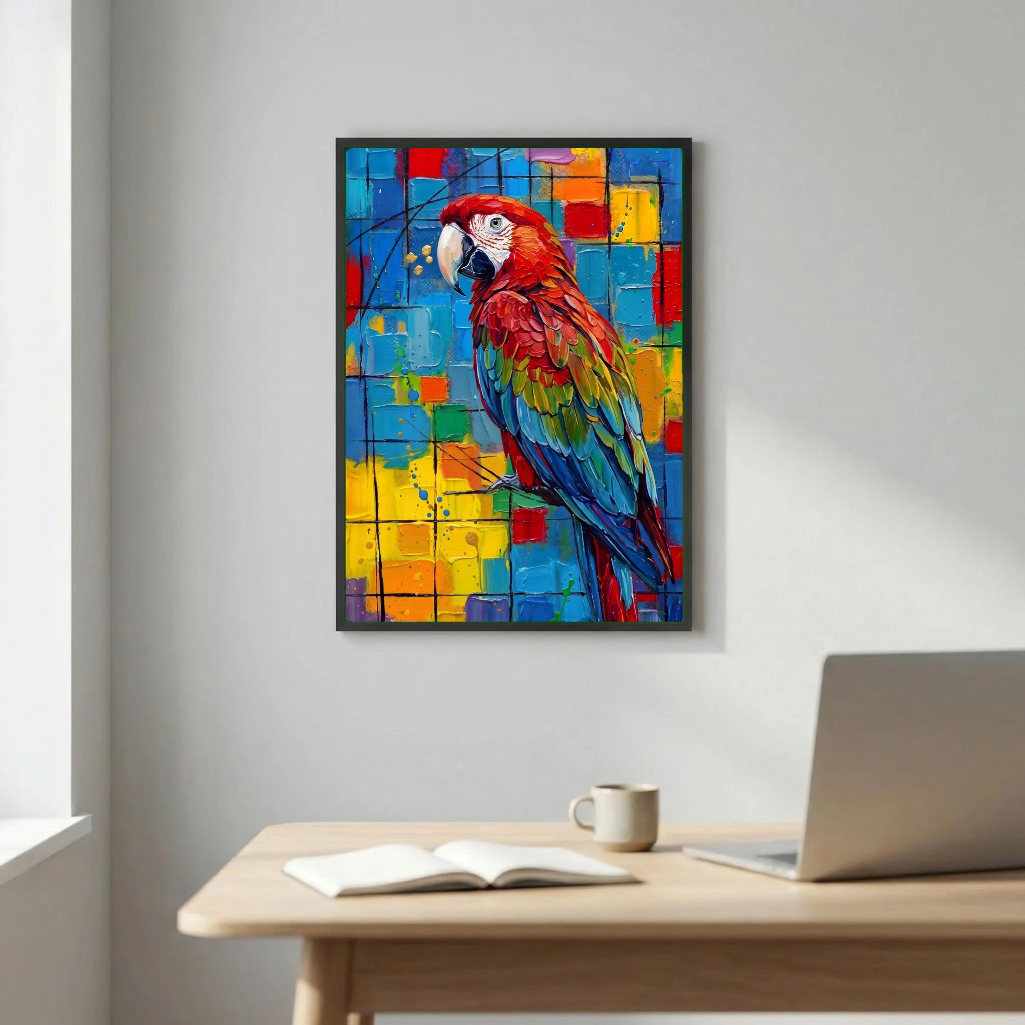 Scarlet Macaw Impasto