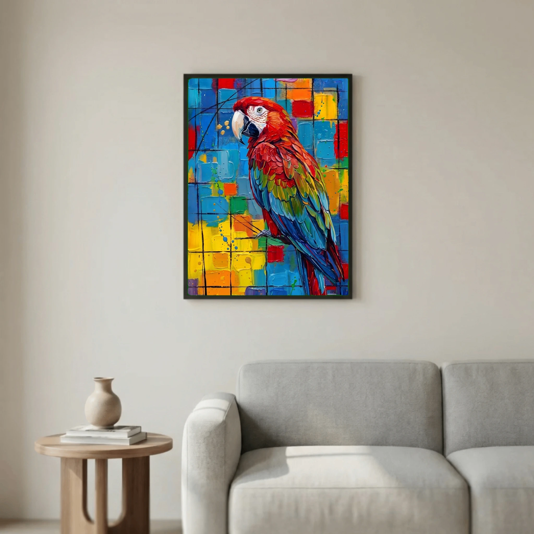 Scarlet Macaw Impasto