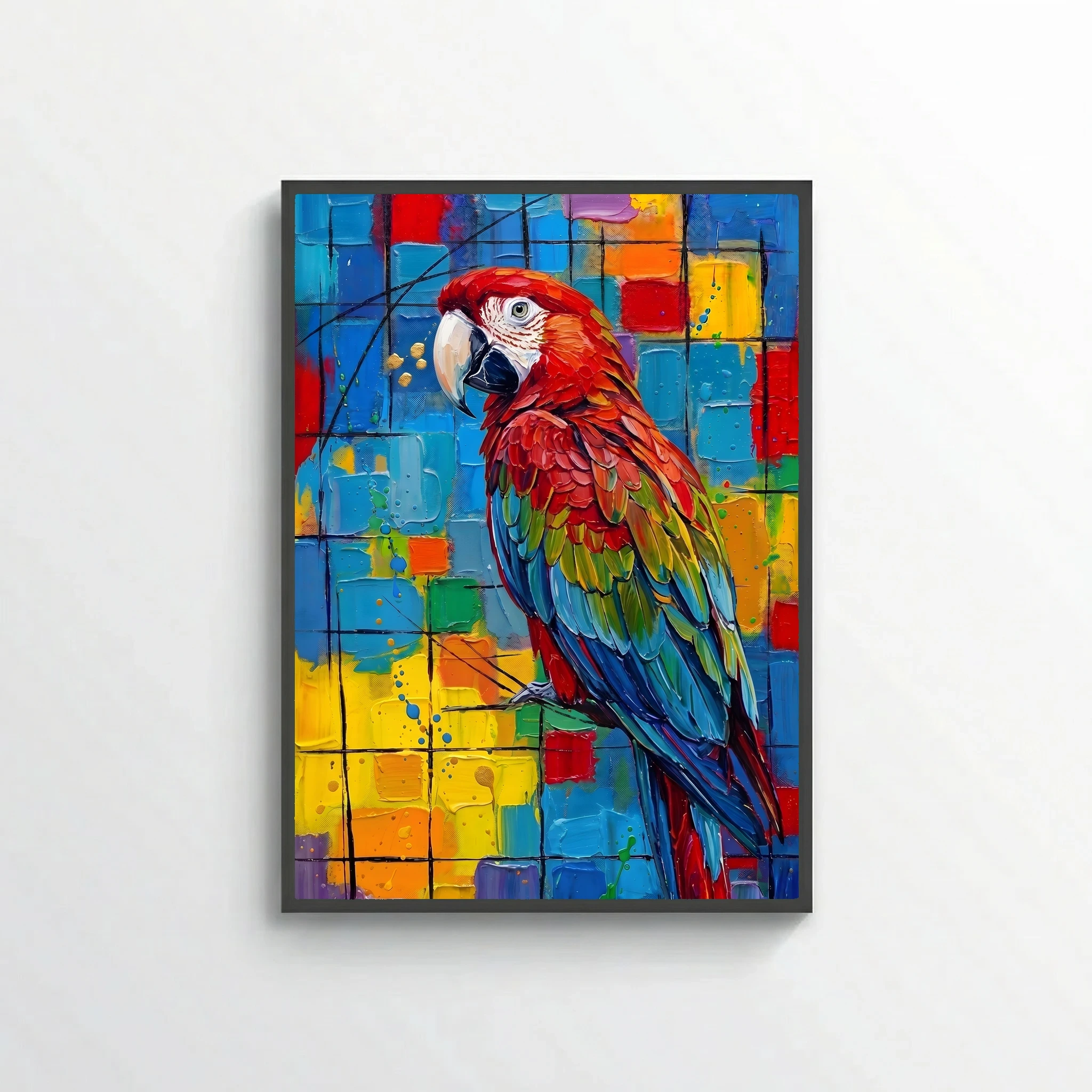 Scarlet Macaw Impasto