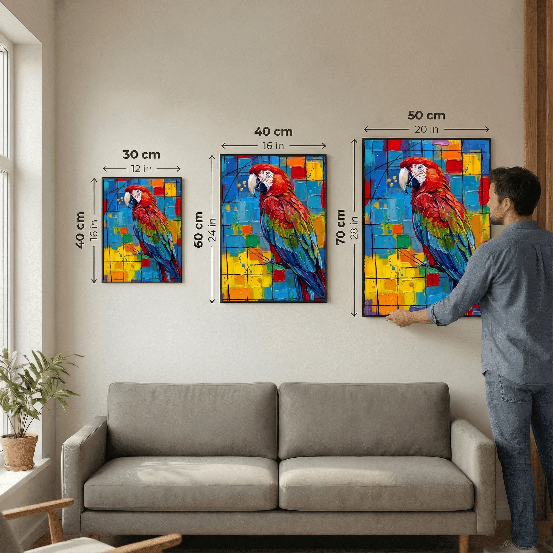 Scarlet Macaw Impasto