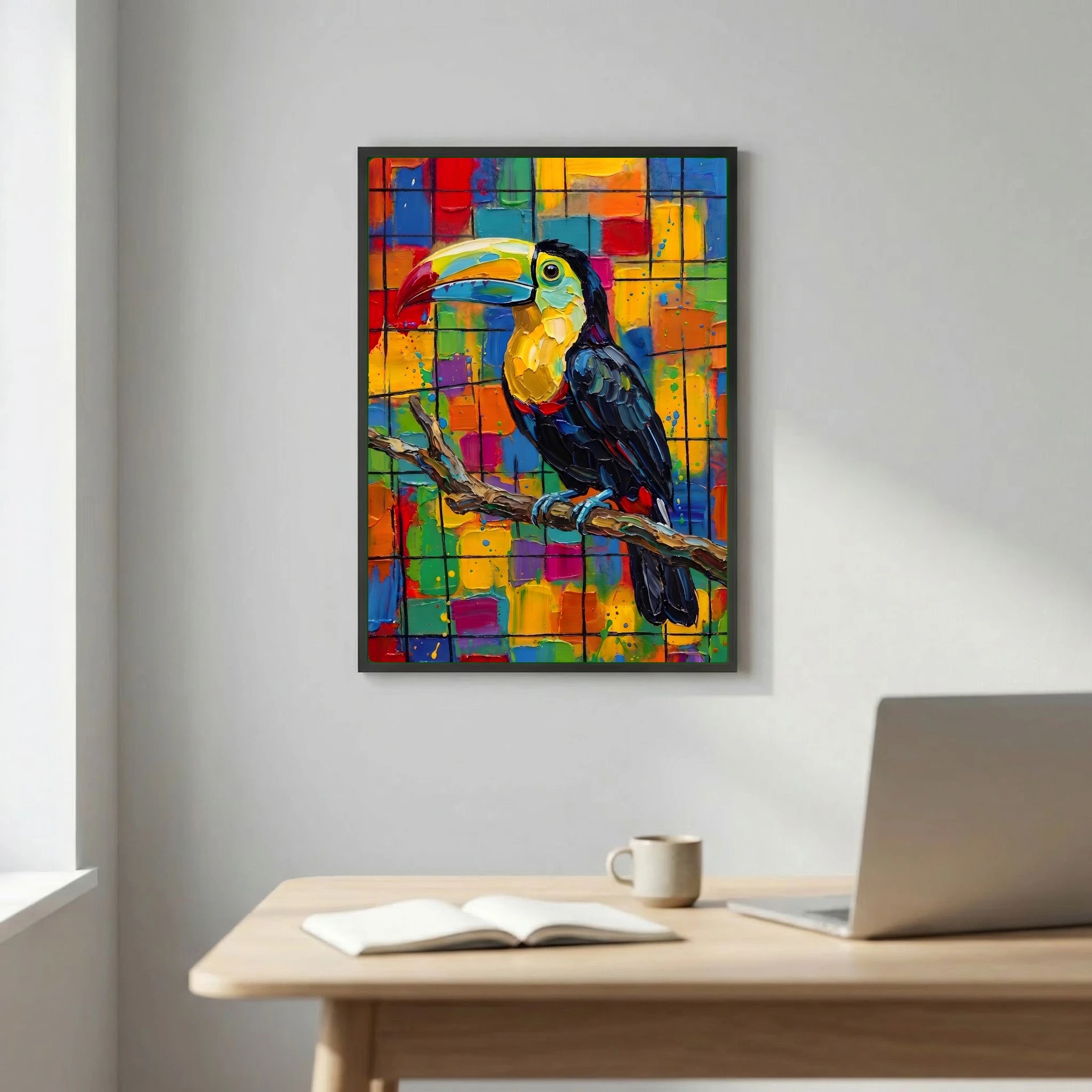 Soul of the Rainforest - Colorful Toucan on a Branch