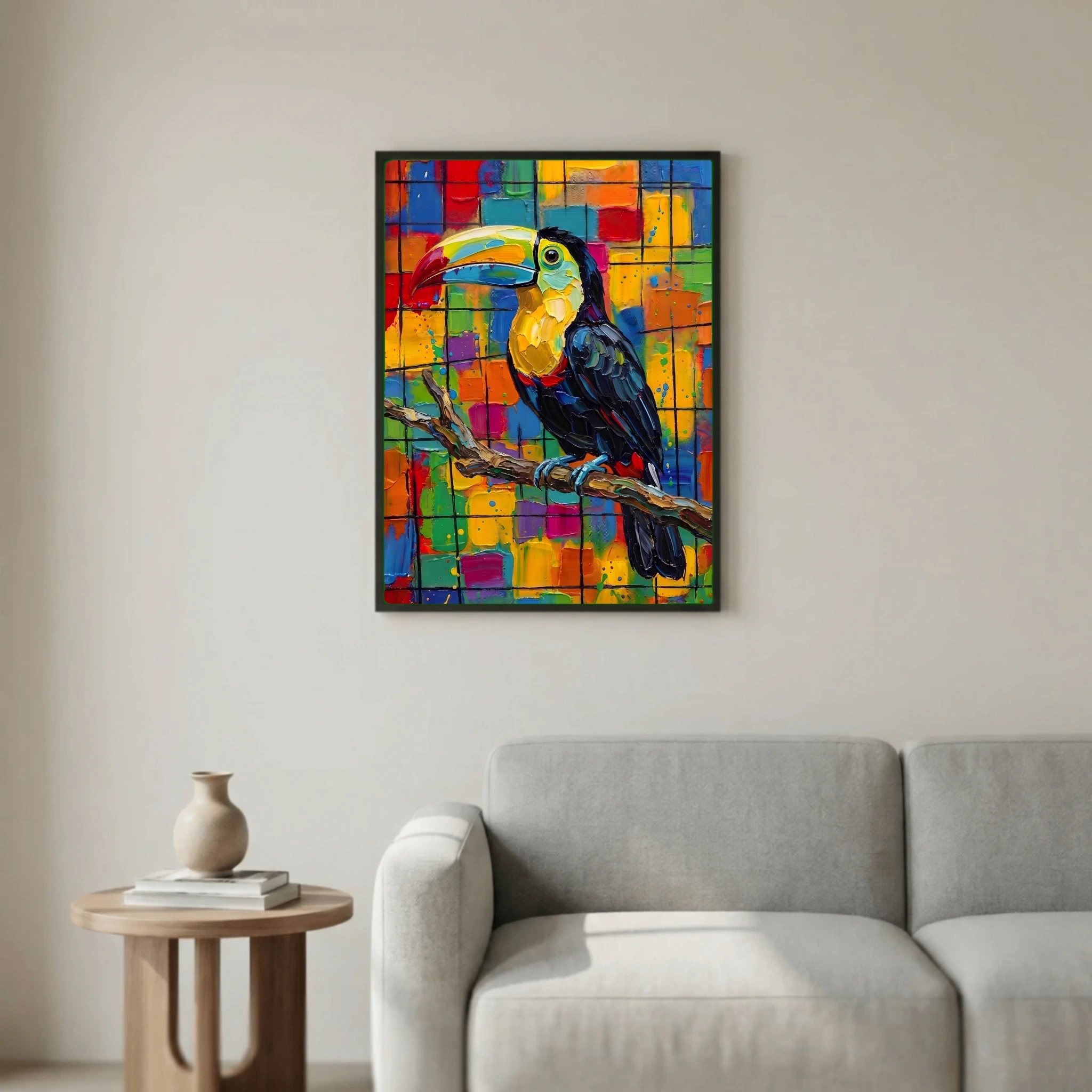 Soul of the Rainforest - Colorful Toucan on a Branch