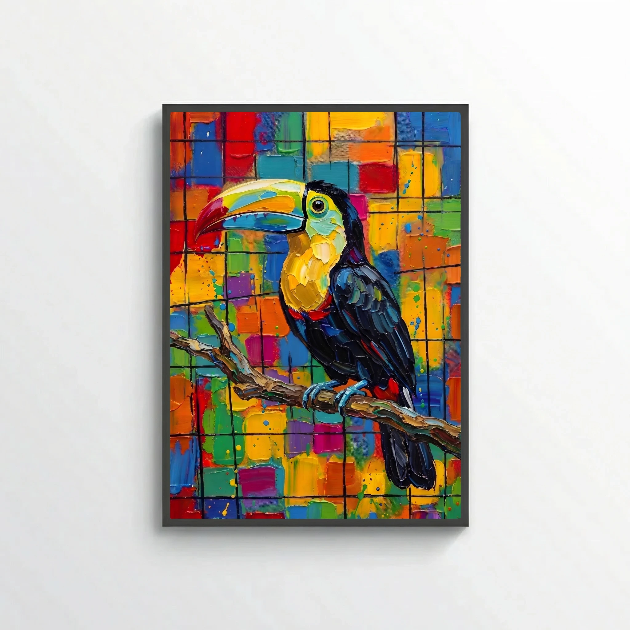Soul of the Rainforest - Colorful Toucan on a Branch