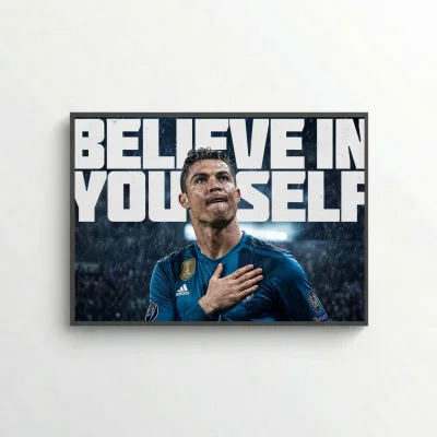Believe in Yourself – Legendary Football Motivation Poster
