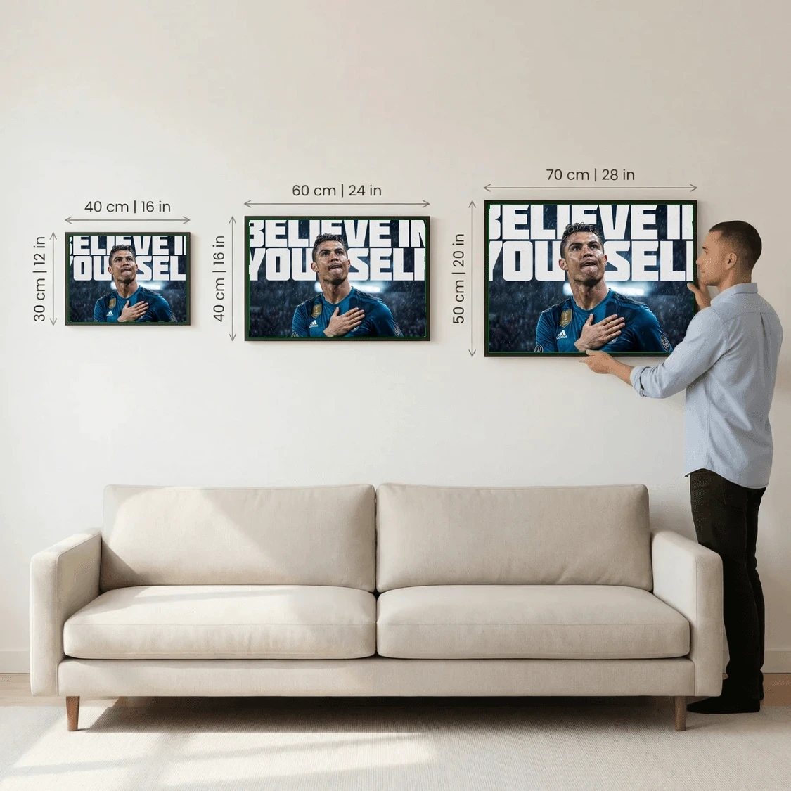 Believe in Yourself – Legendary Football Motivation Poster