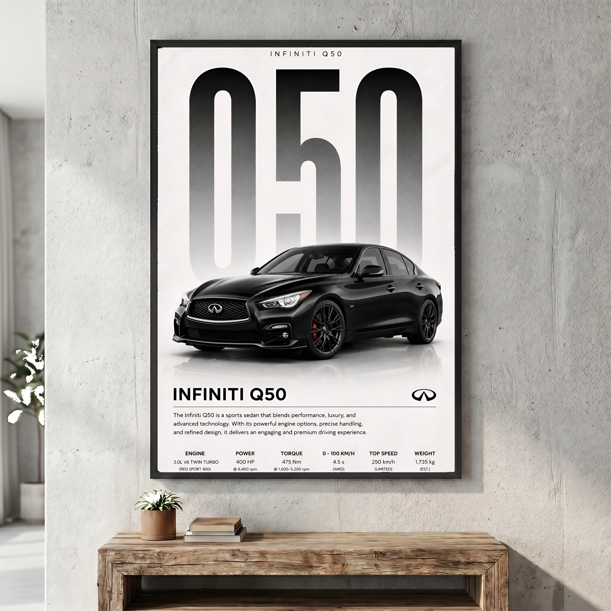 Infiniti Q50 Red Sport 400