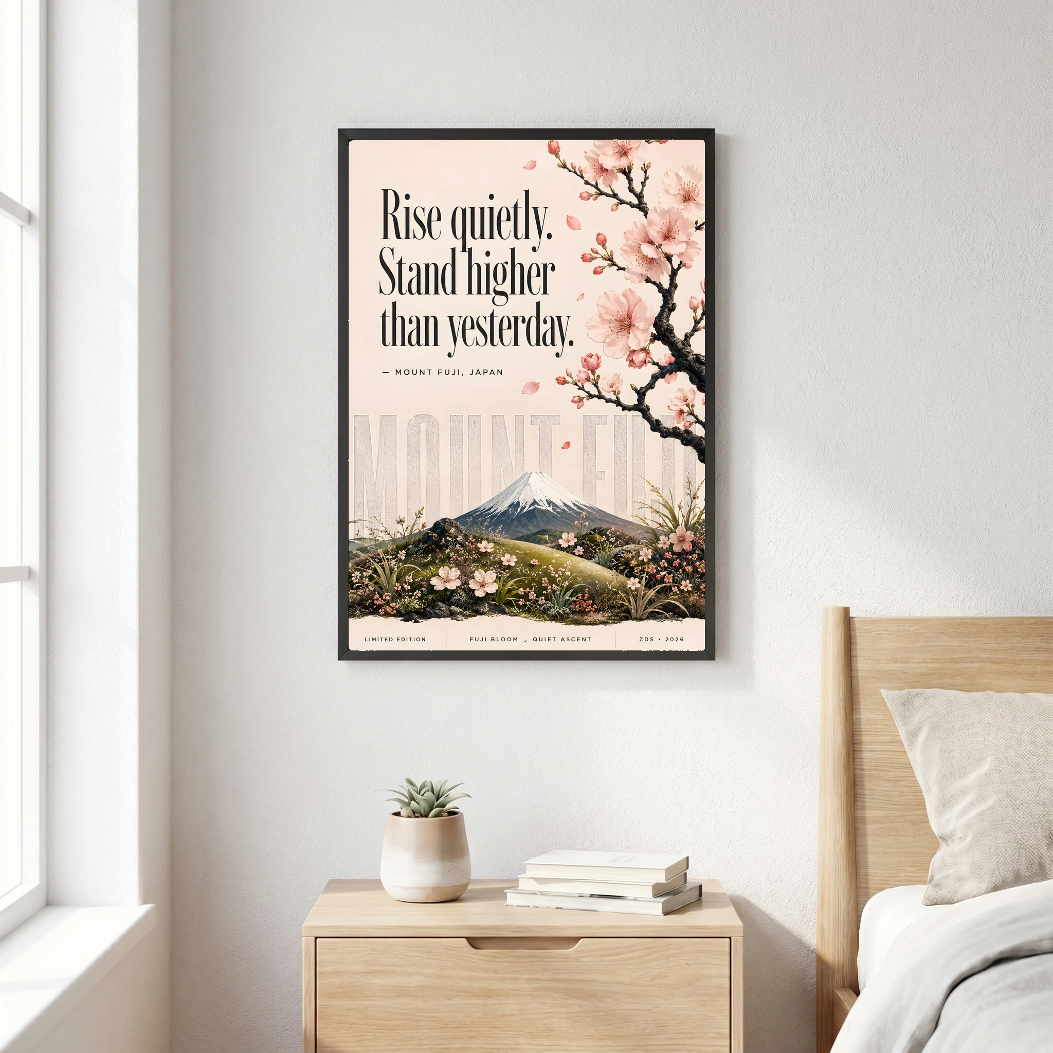 MOUNT FUJI, JAPAN - LIMITED EDITION Series - Quote Wall Art Posters