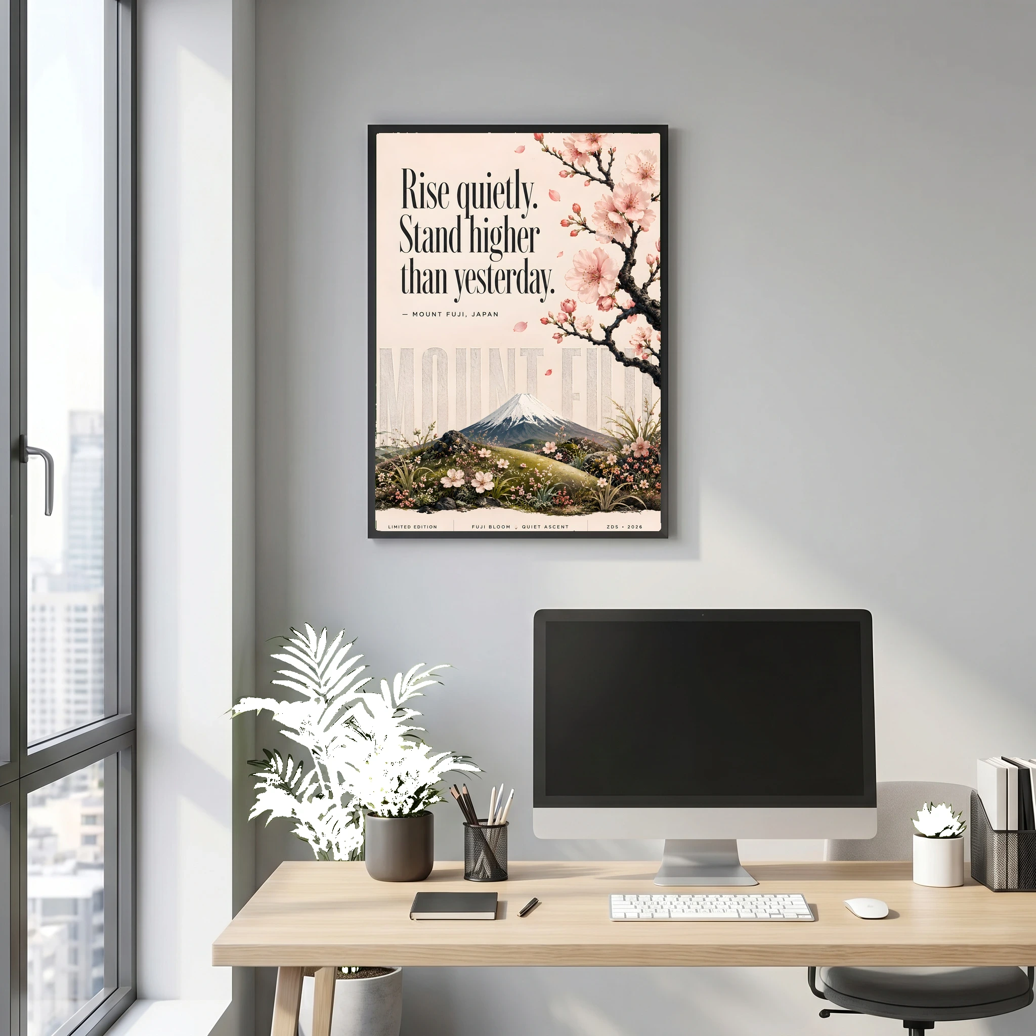 MOUNT FUJI, JAPAN - LIMITED EDITION Series - Quote Wall Art Posters