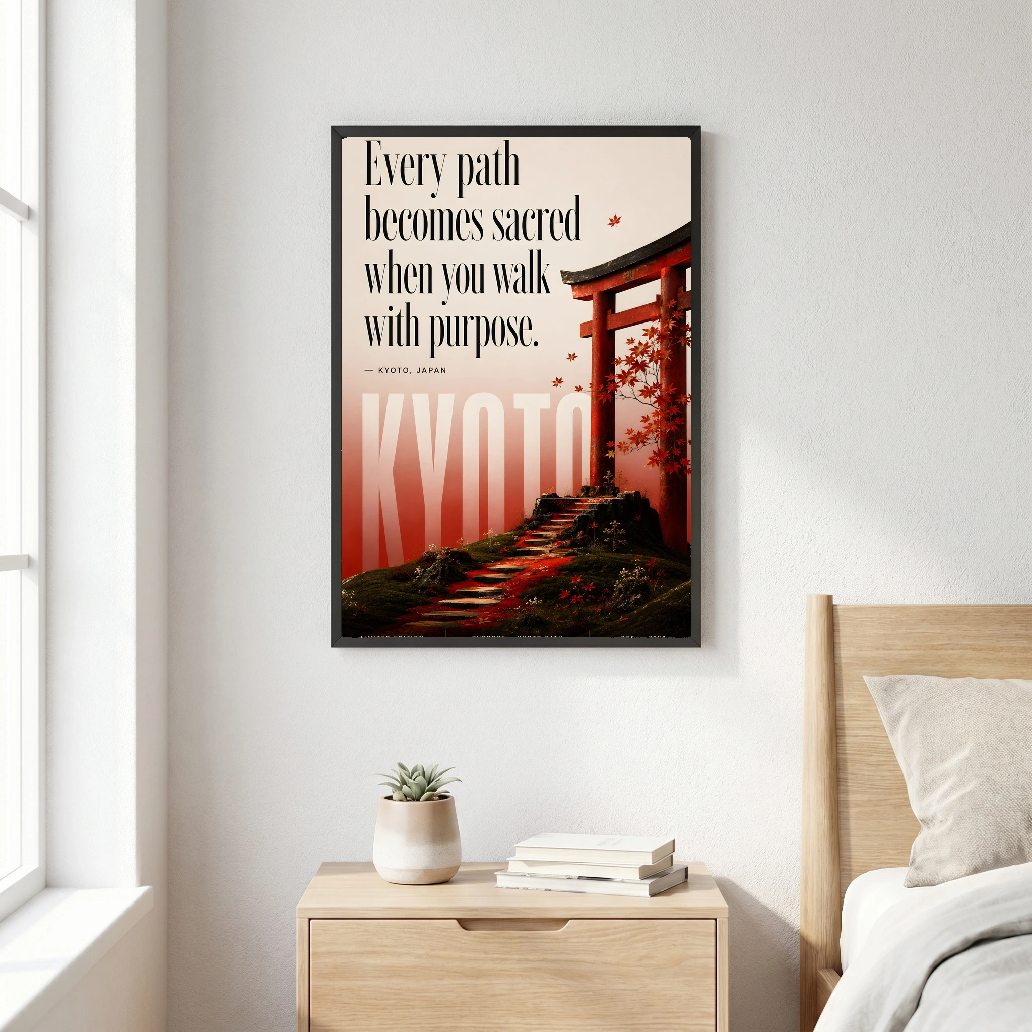KYOTO, JAPAN - LIMITED EDITION Series - Quote Wall Art Posters