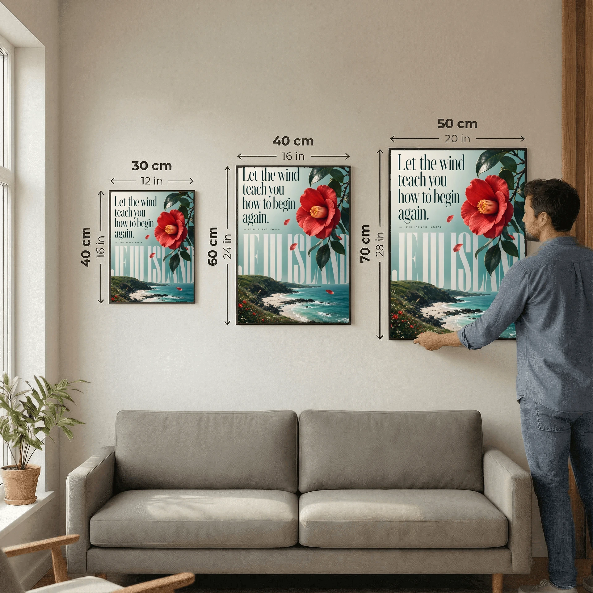 JEJU ISLAND, KOREA - LIMITED EDITION Series - Quote Wall Art Posters