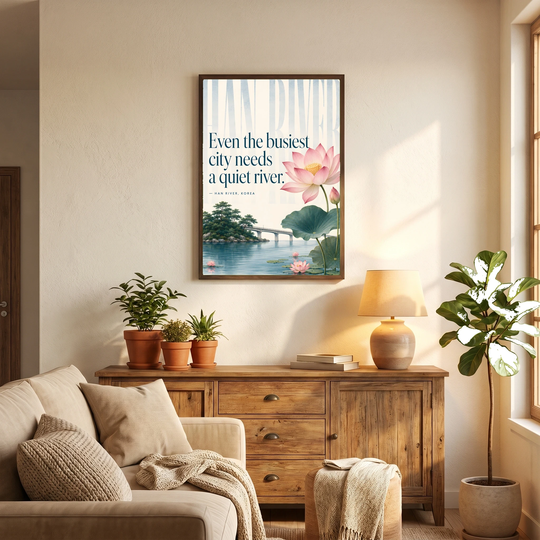 HAN RIVER, KOREA - LIMITED EDITION Series - Quote Wall Art Posters