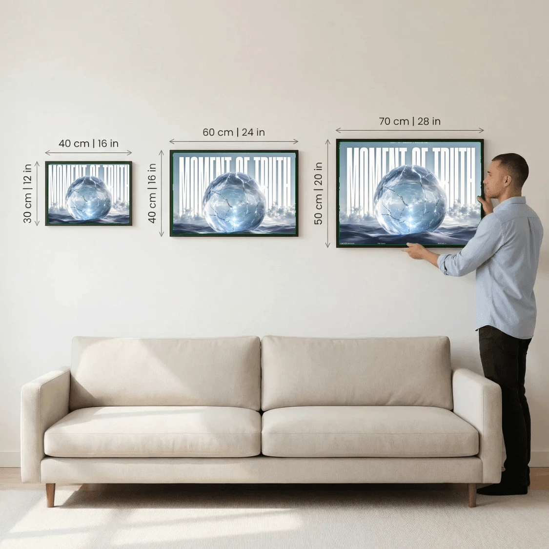 MOMENT OF TRUTH - Editorial Series - Music Wall Art Posters