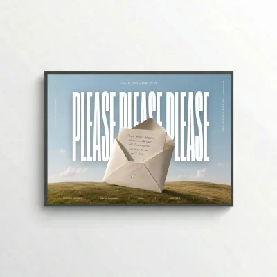 PLEASE PLEASE PLEASE - Editorial Series - Music Wall Art Posters