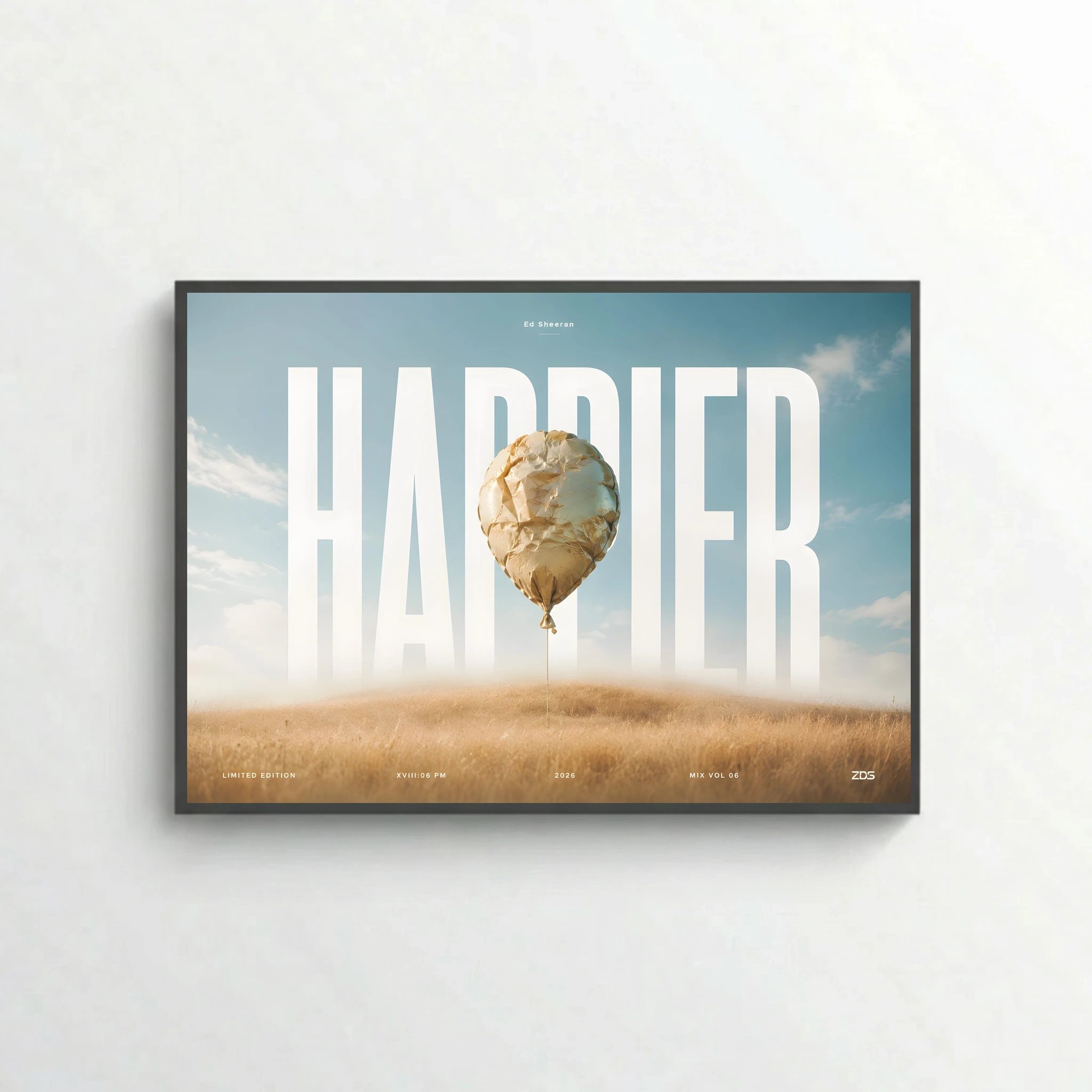 HAPPIER - Editorial Series - Music Wall Art Posters