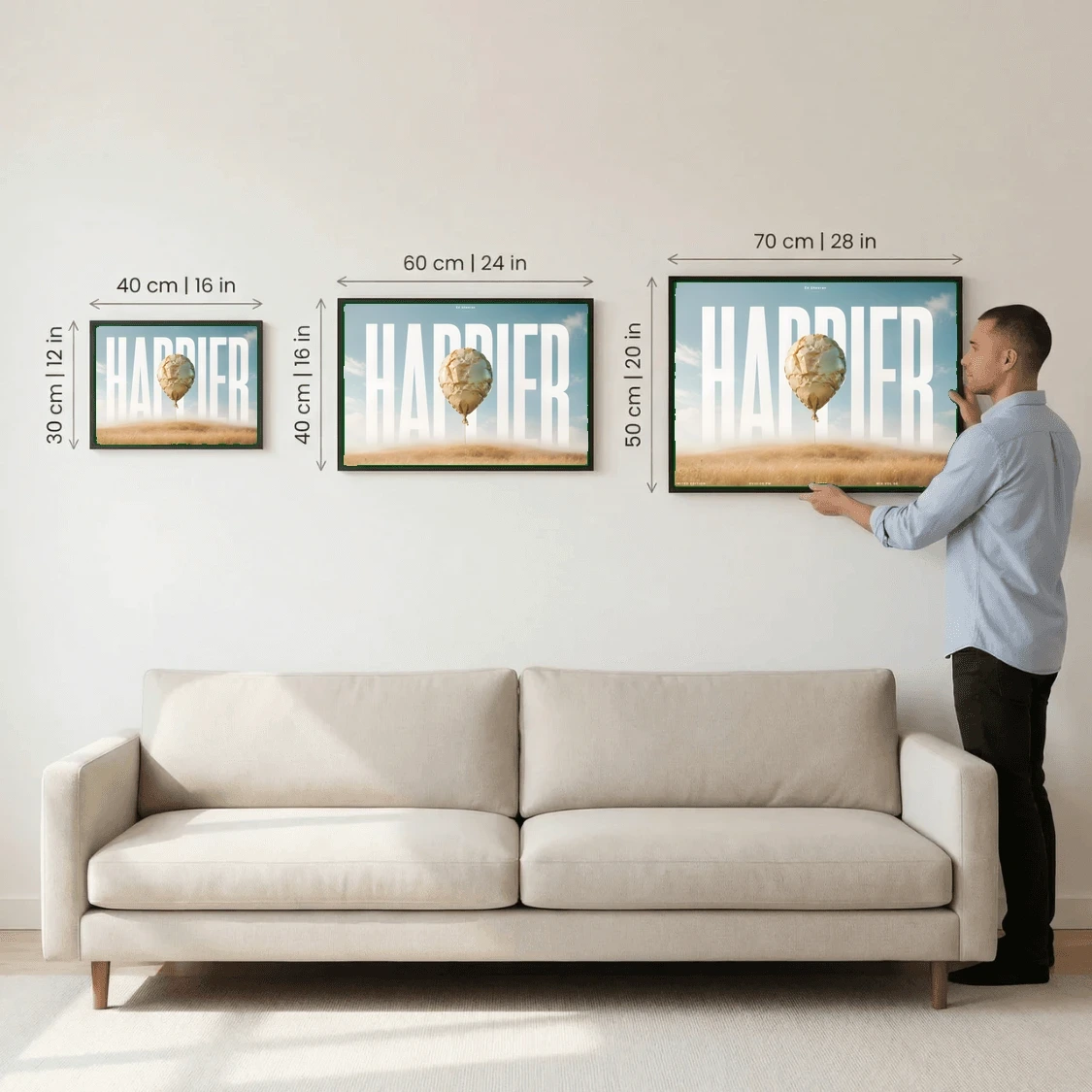 HAPPIER - Editorial Series - Music Wall Art Posters