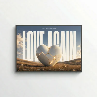 LOVE AGAIN - Editorial Series - Music Wall Art Posters
