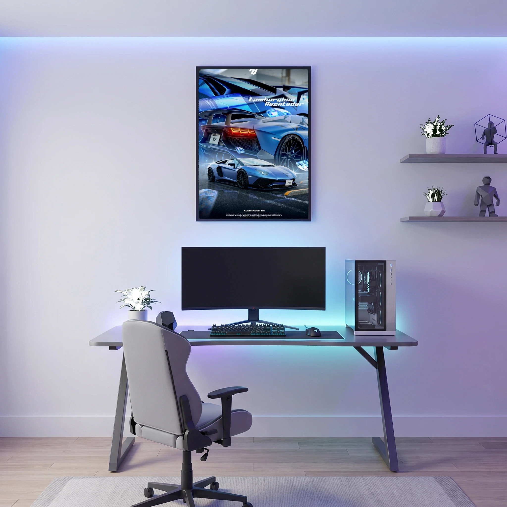 Lamborghini Aventador SV - Car Poster