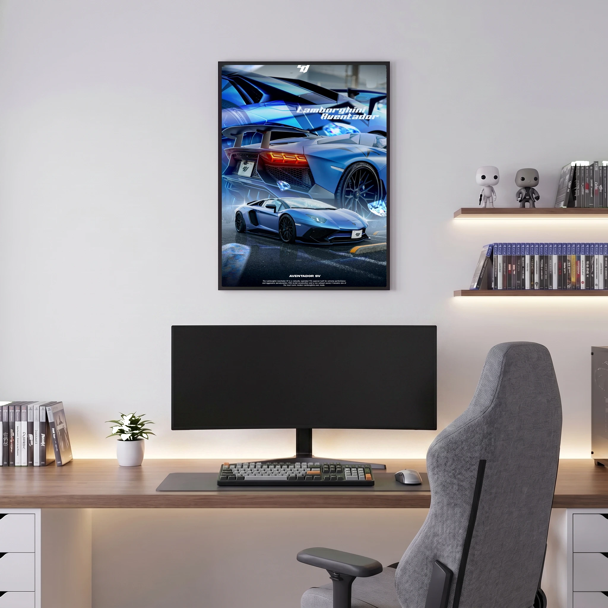 Lamborghini Aventador SV - Car Poster