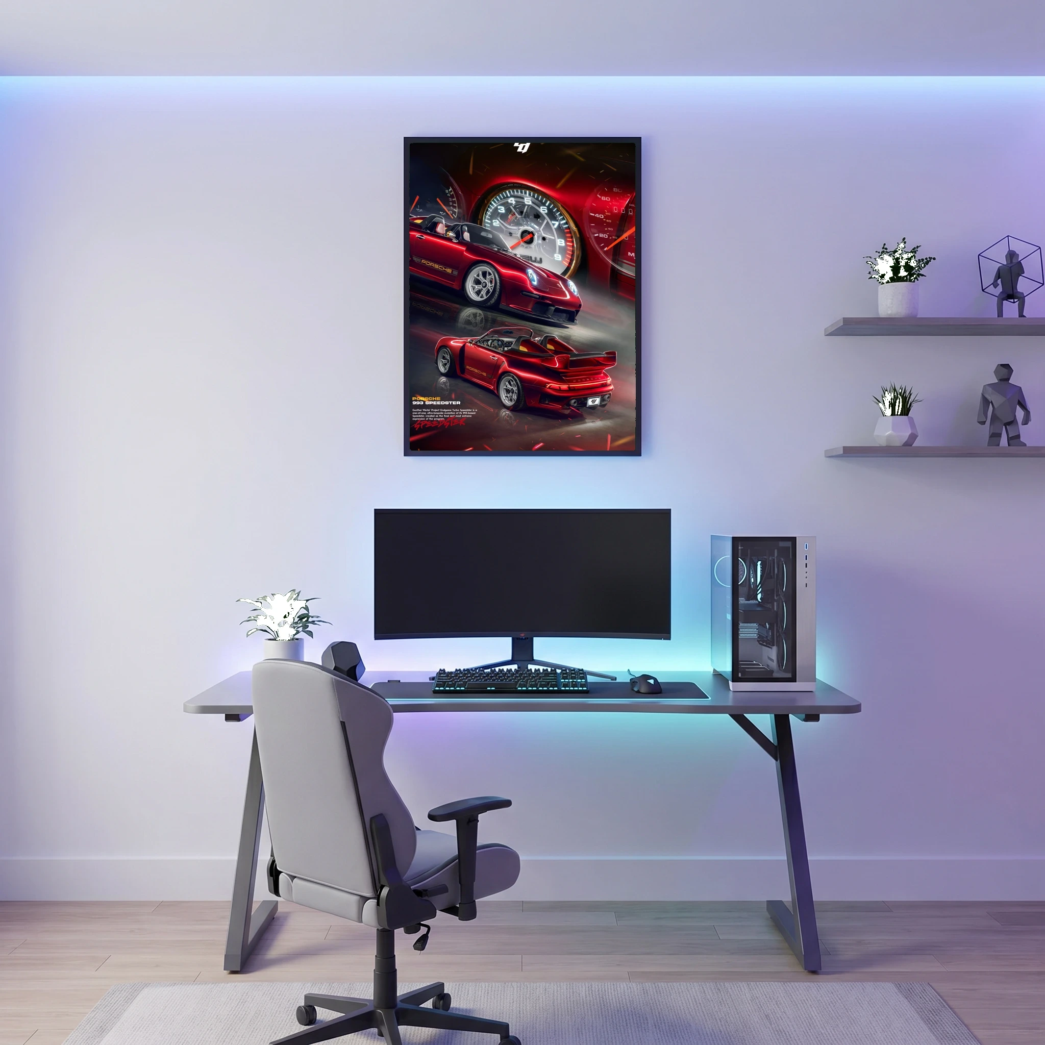 Porsche 993 Speedster - Car Poster
