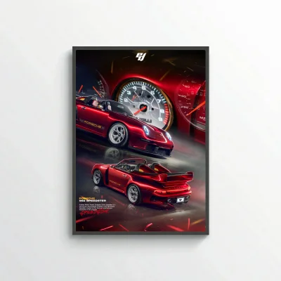 Porsche 993 Speedster - Car Poster
