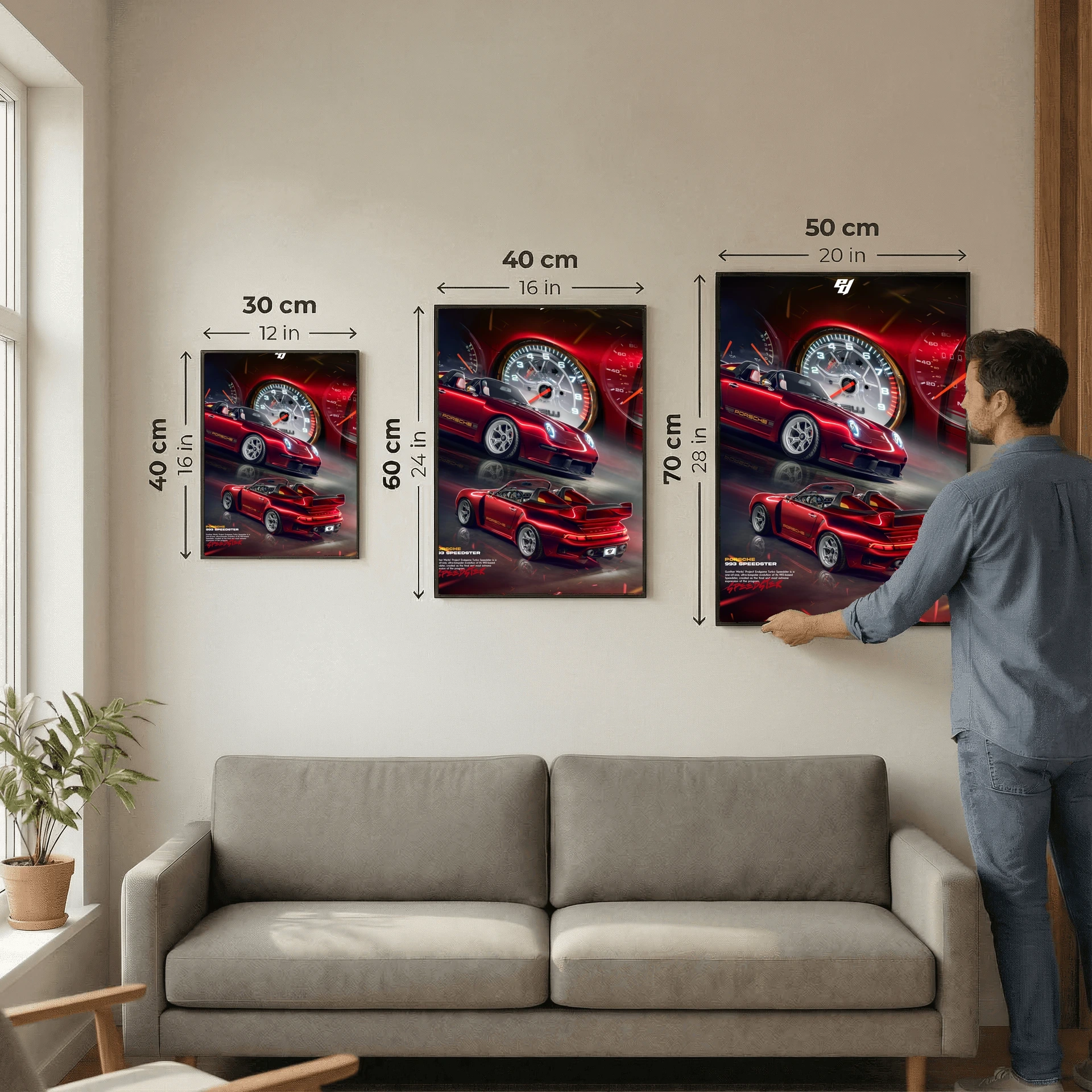 Porsche 993 Speedster - Car Poster