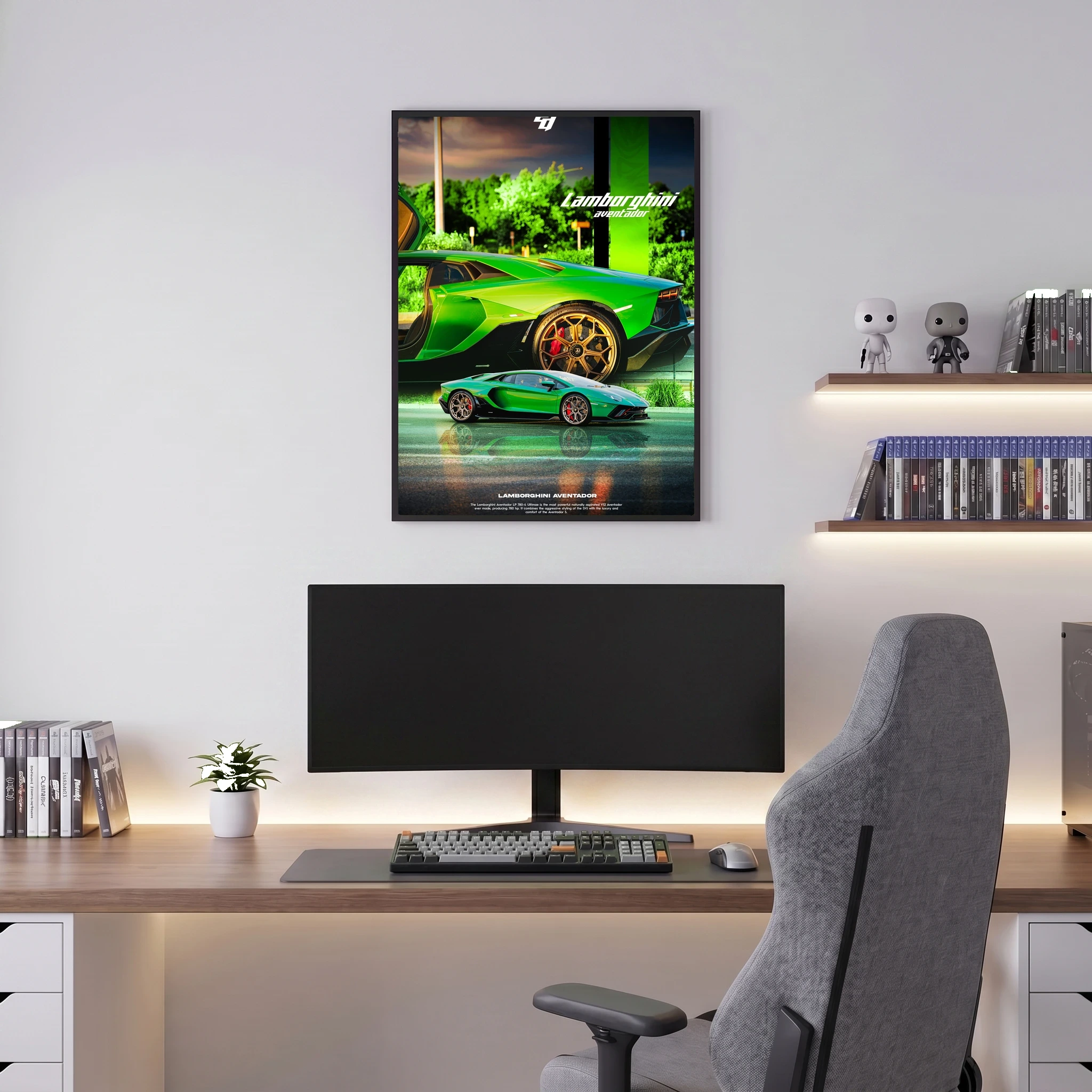 Lamborghini Aventador - Car Poster
