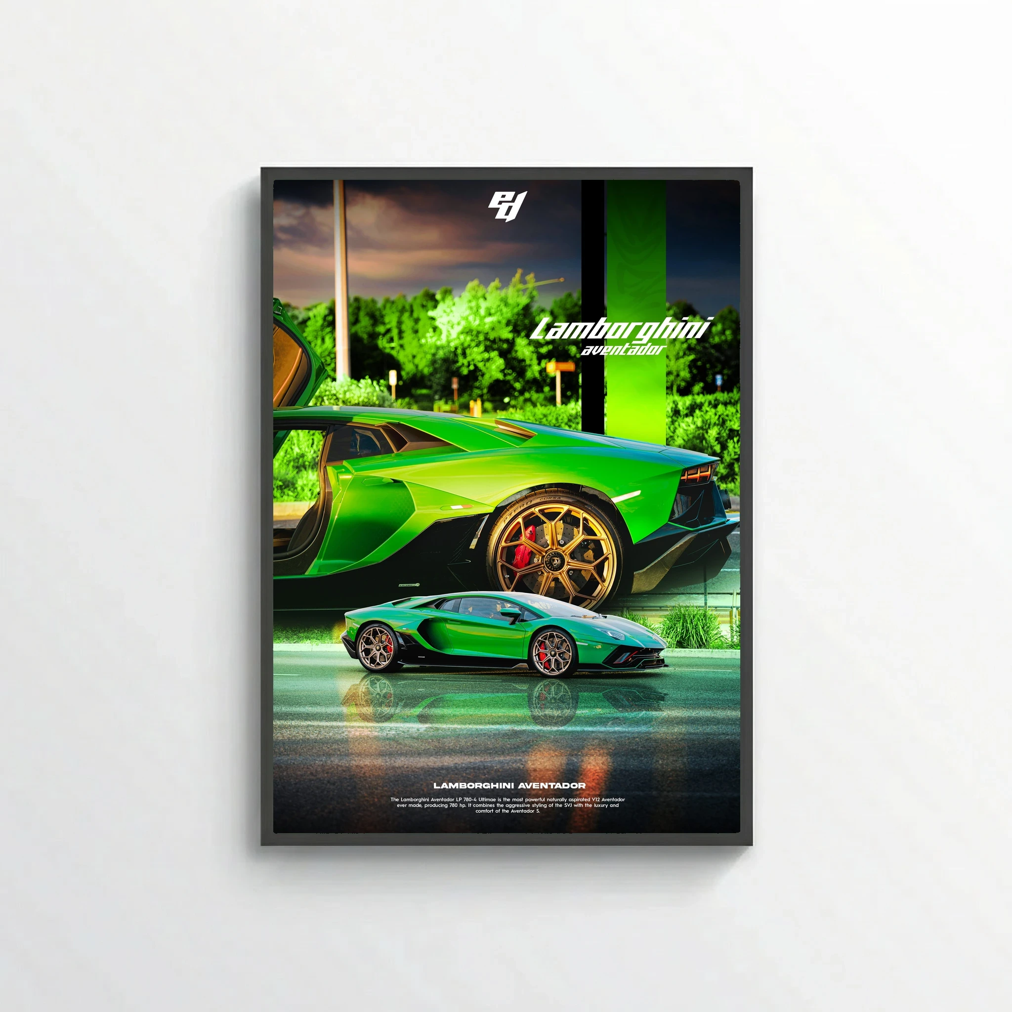 Lamborghini Aventador - Car Poster