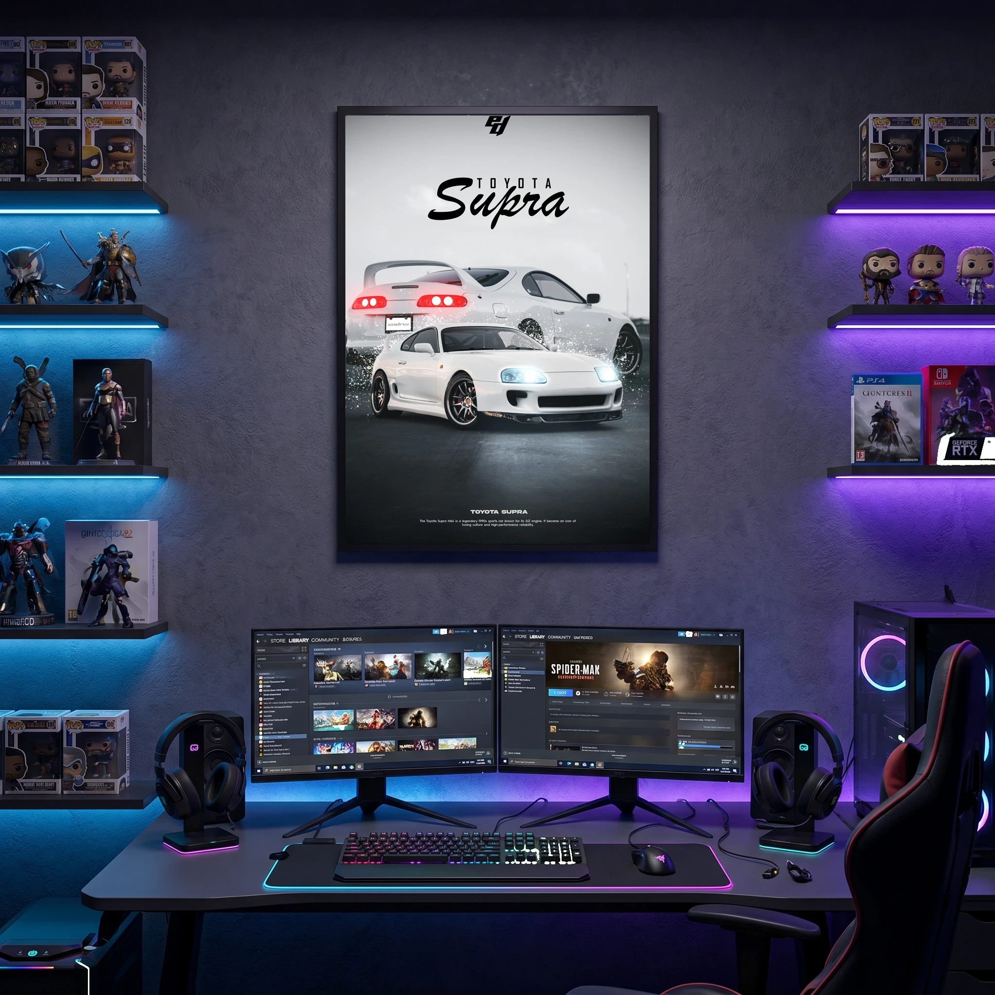 Toyota Supra - Car Poster