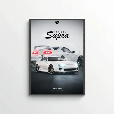 Toyota Supra - Car Poster