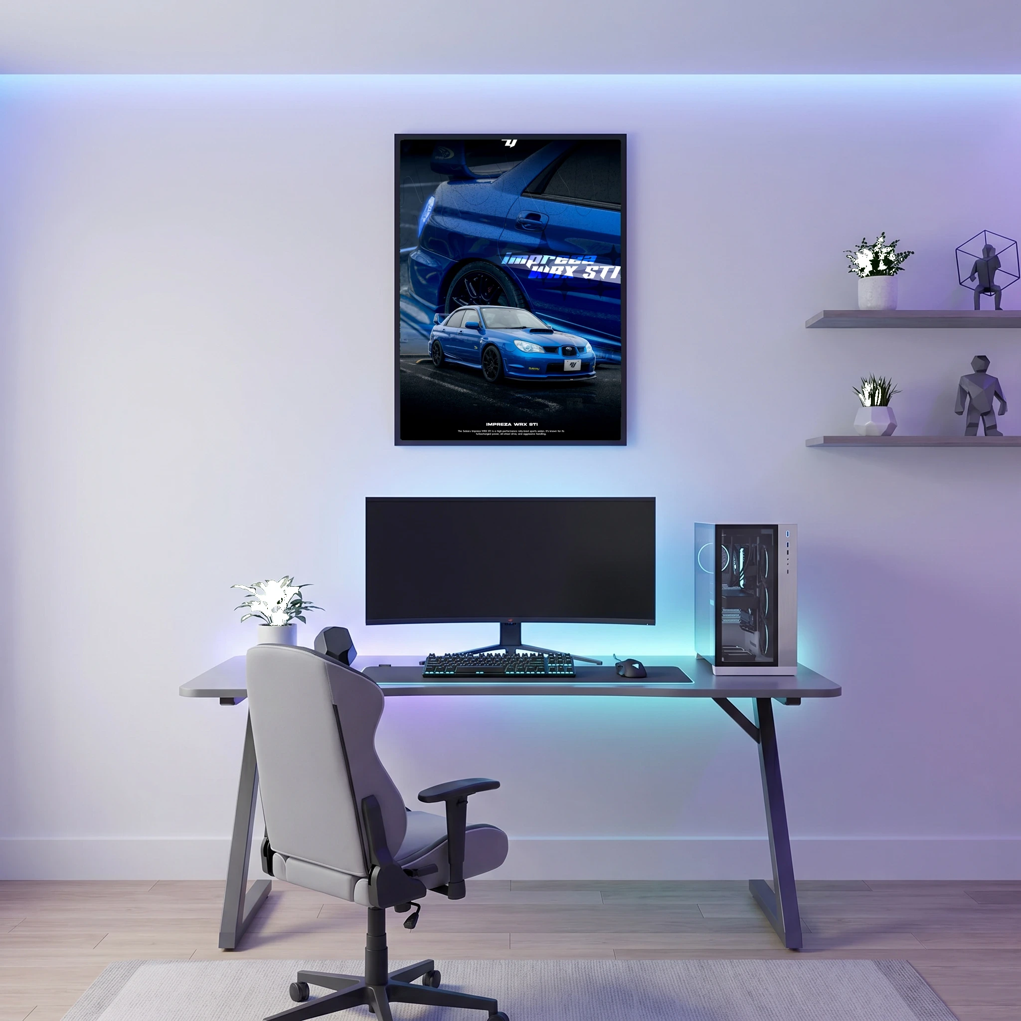 Subaru Impreza WRX STI - Car Poster
