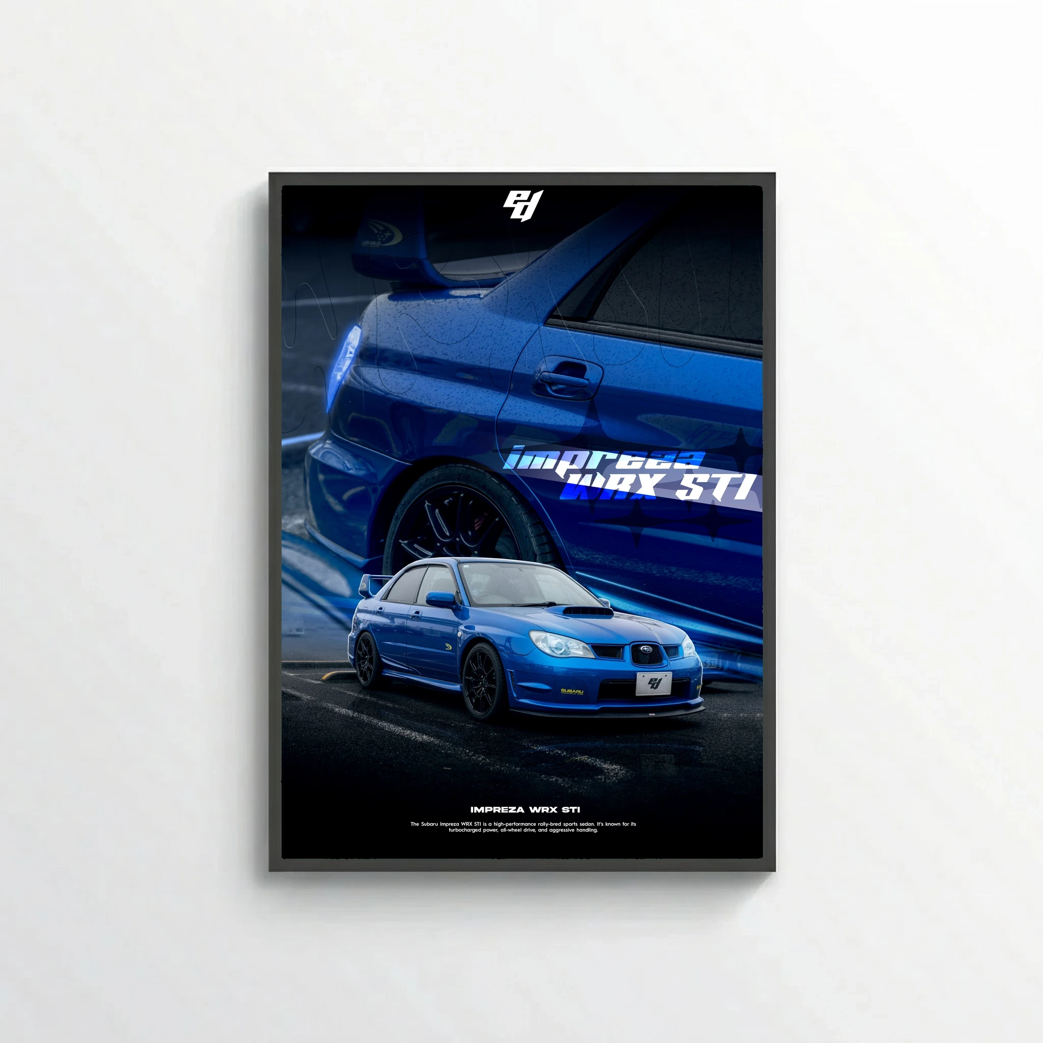 Subaru Impreza WRX STI - Car Poster