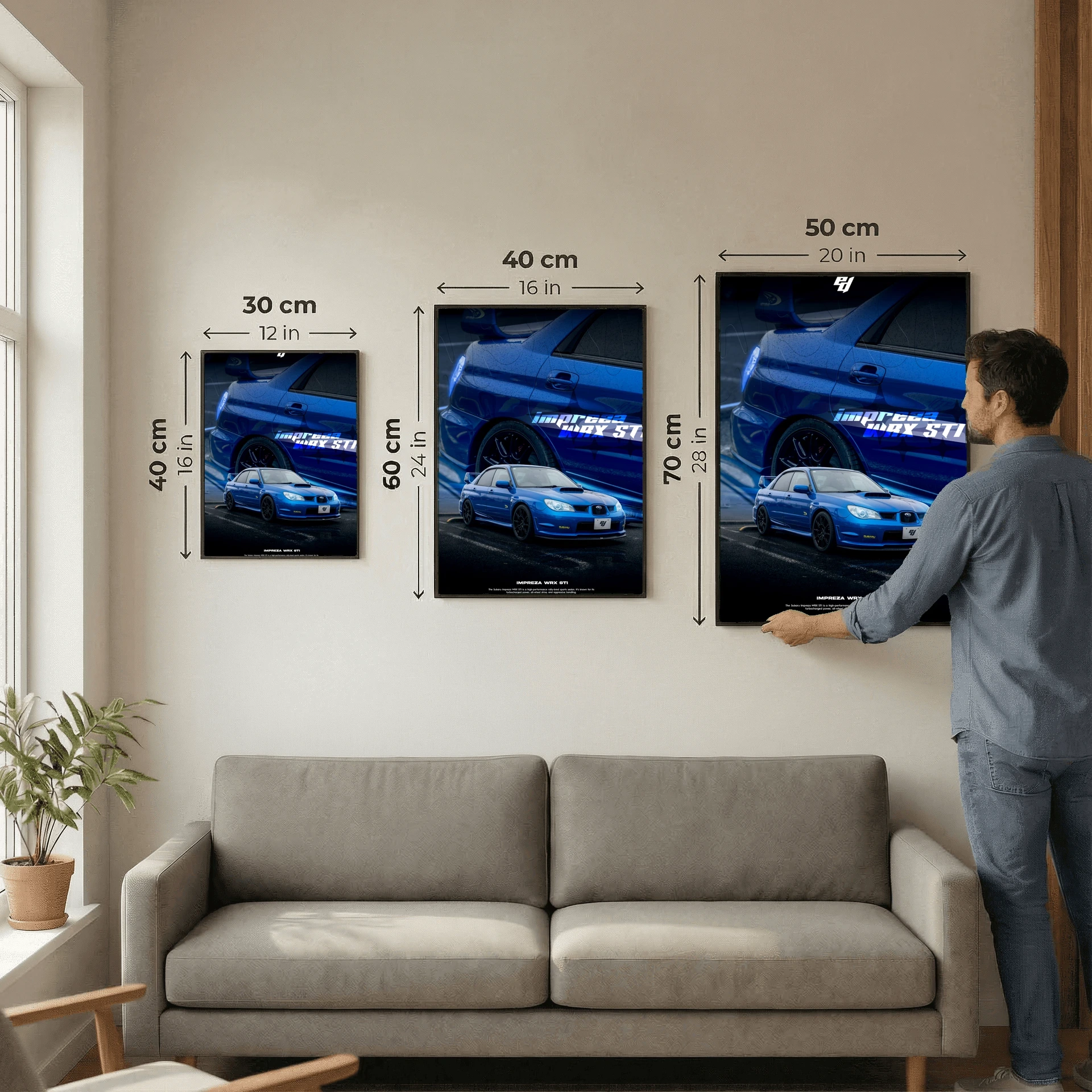 Subaru Impreza WRX STI - Car Poster