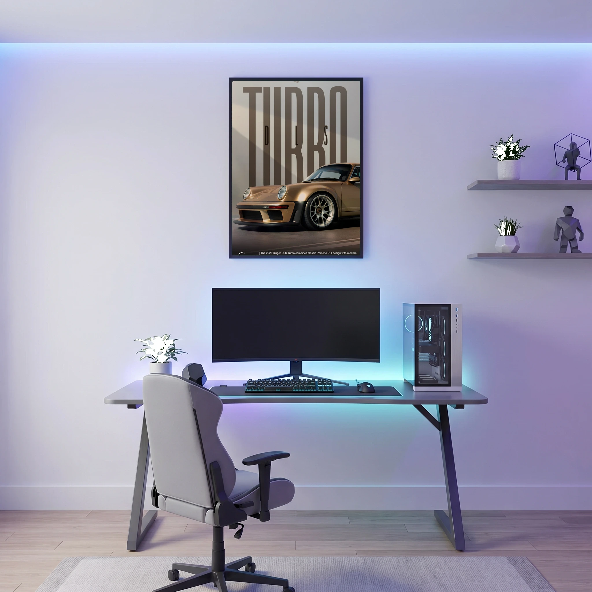 Porsche Singer DLS Turbo - Car Poster