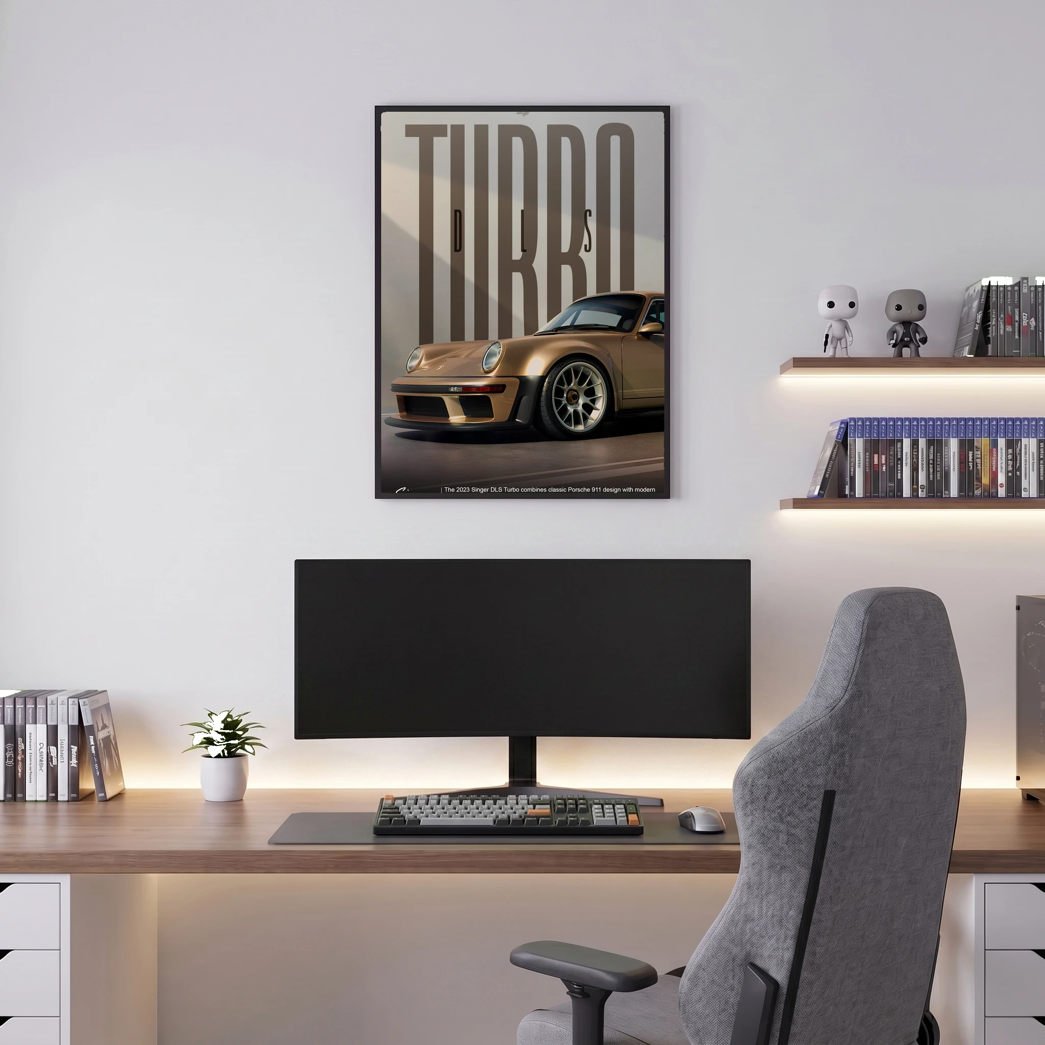 Porsche Singer DLS Turbo - Car Poster