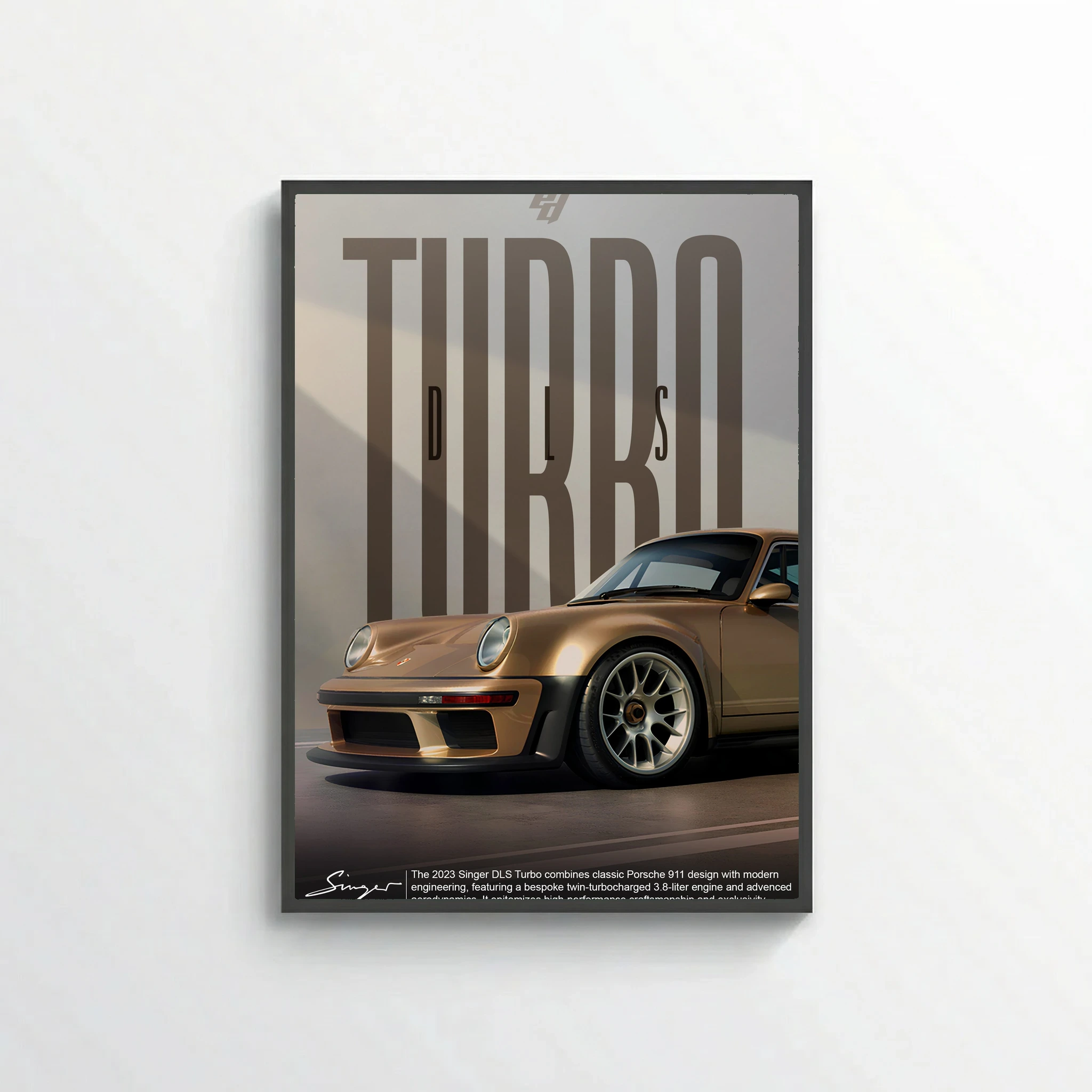 Porsche Singer DLS Turbo - Car Poster