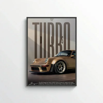 Porsche Singer DLS Turbo - Car Poster