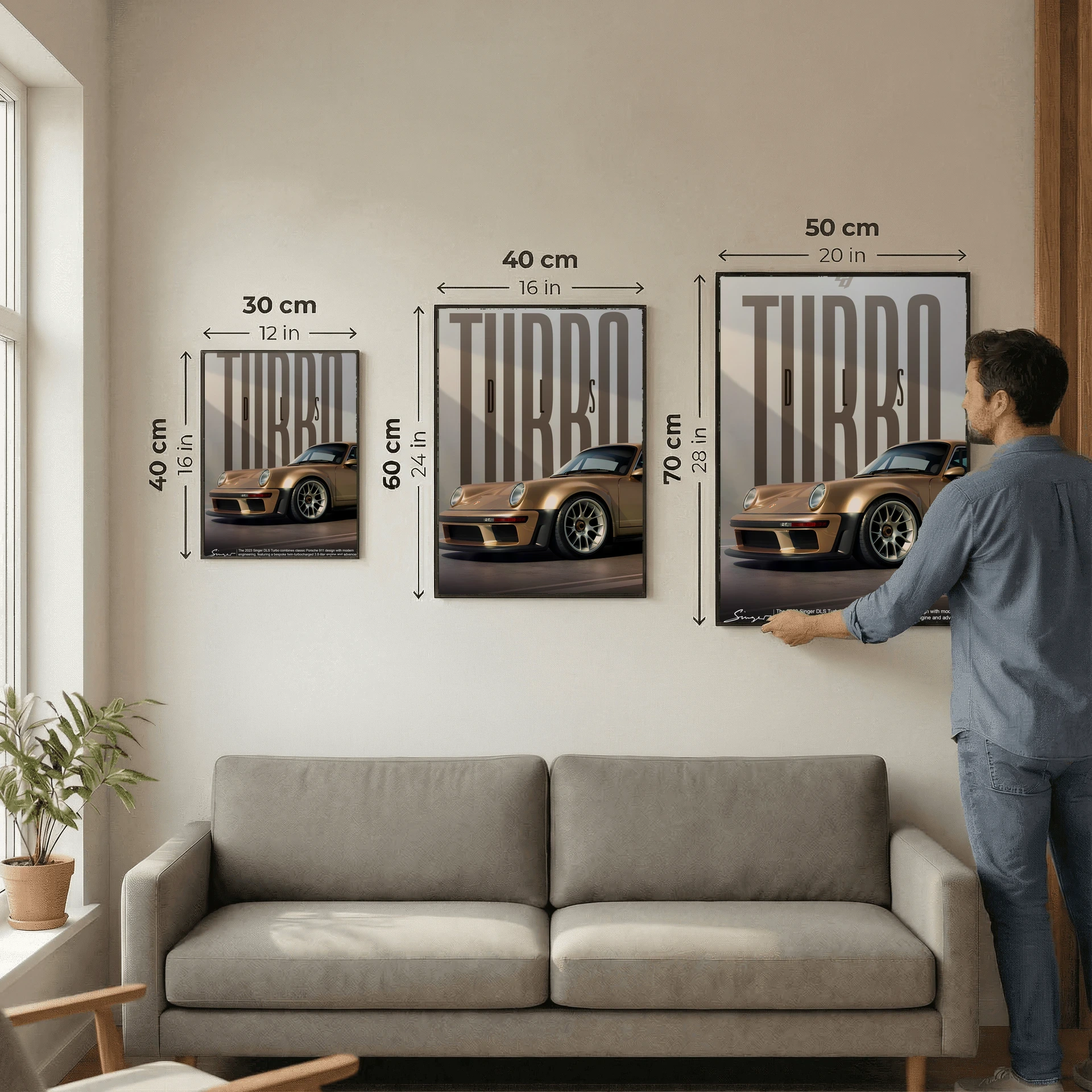 Porsche Singer DLS Turbo - Car Poster