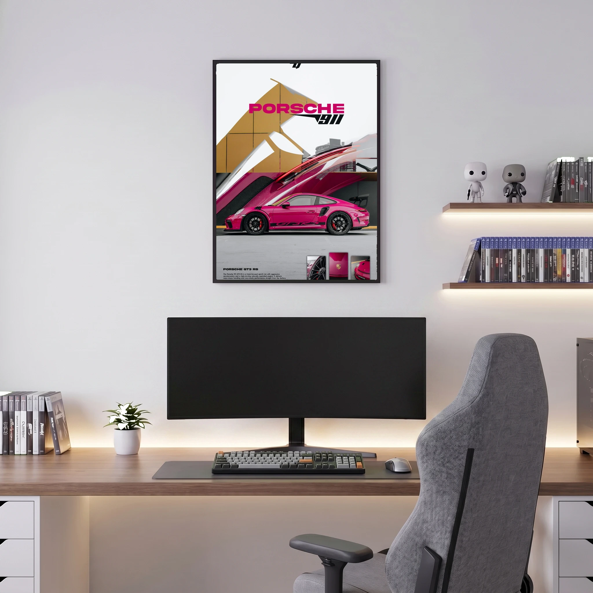 Porsche GT3 RS 911 - Car Poster