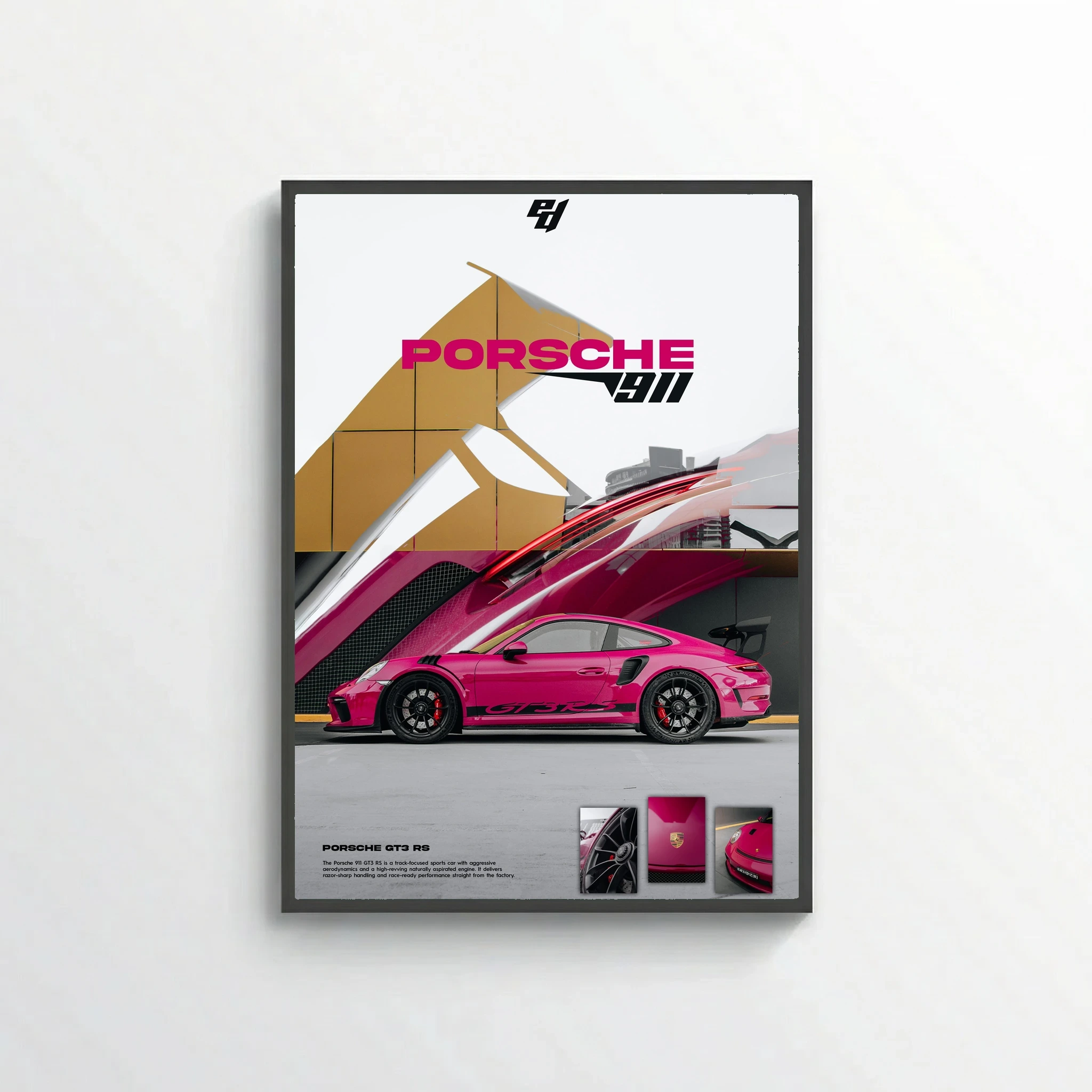 Porsche GT3 RS 911 - Car Poster